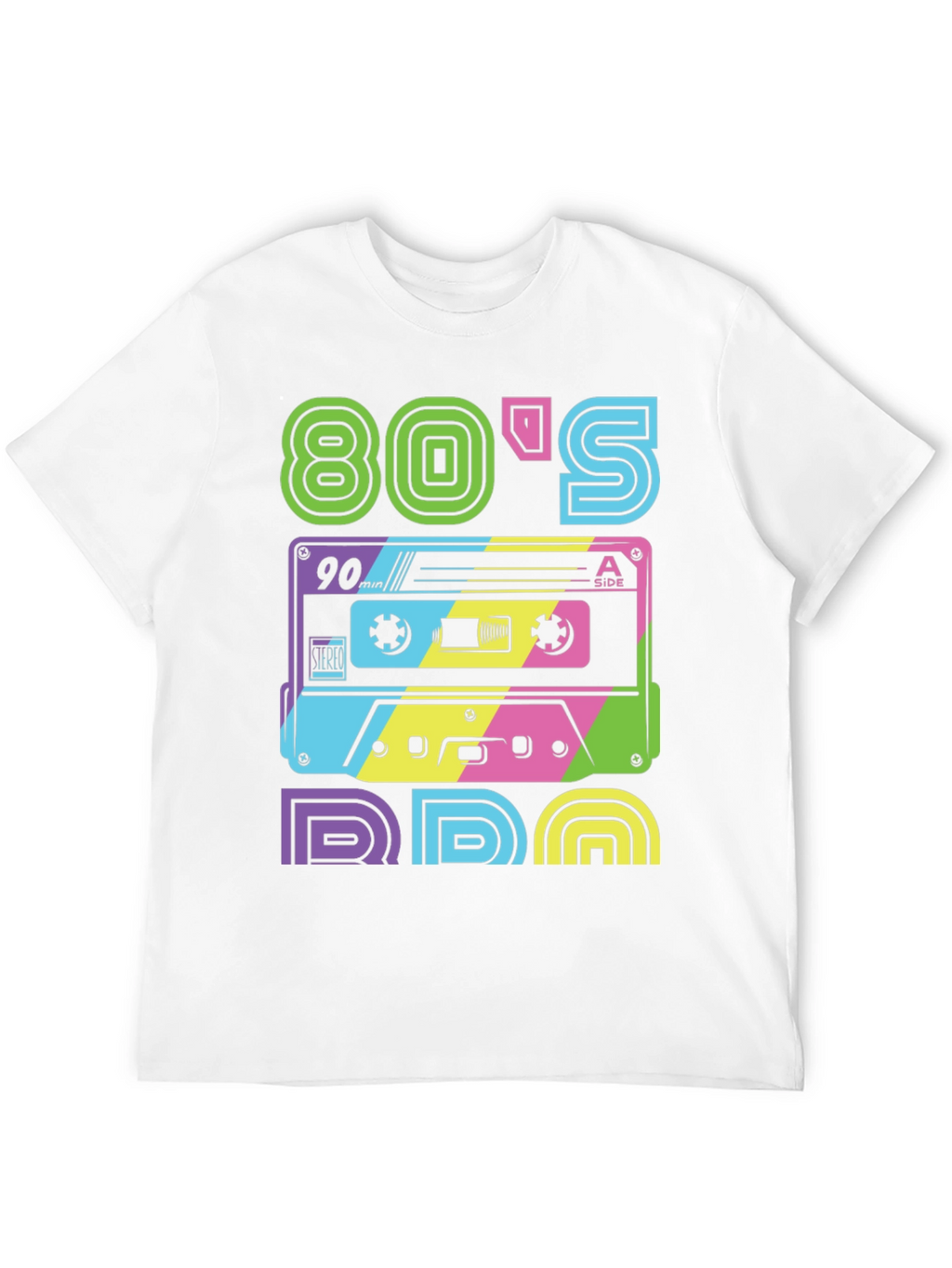 Retro 80s T-Shirt: Cassette Tape Design