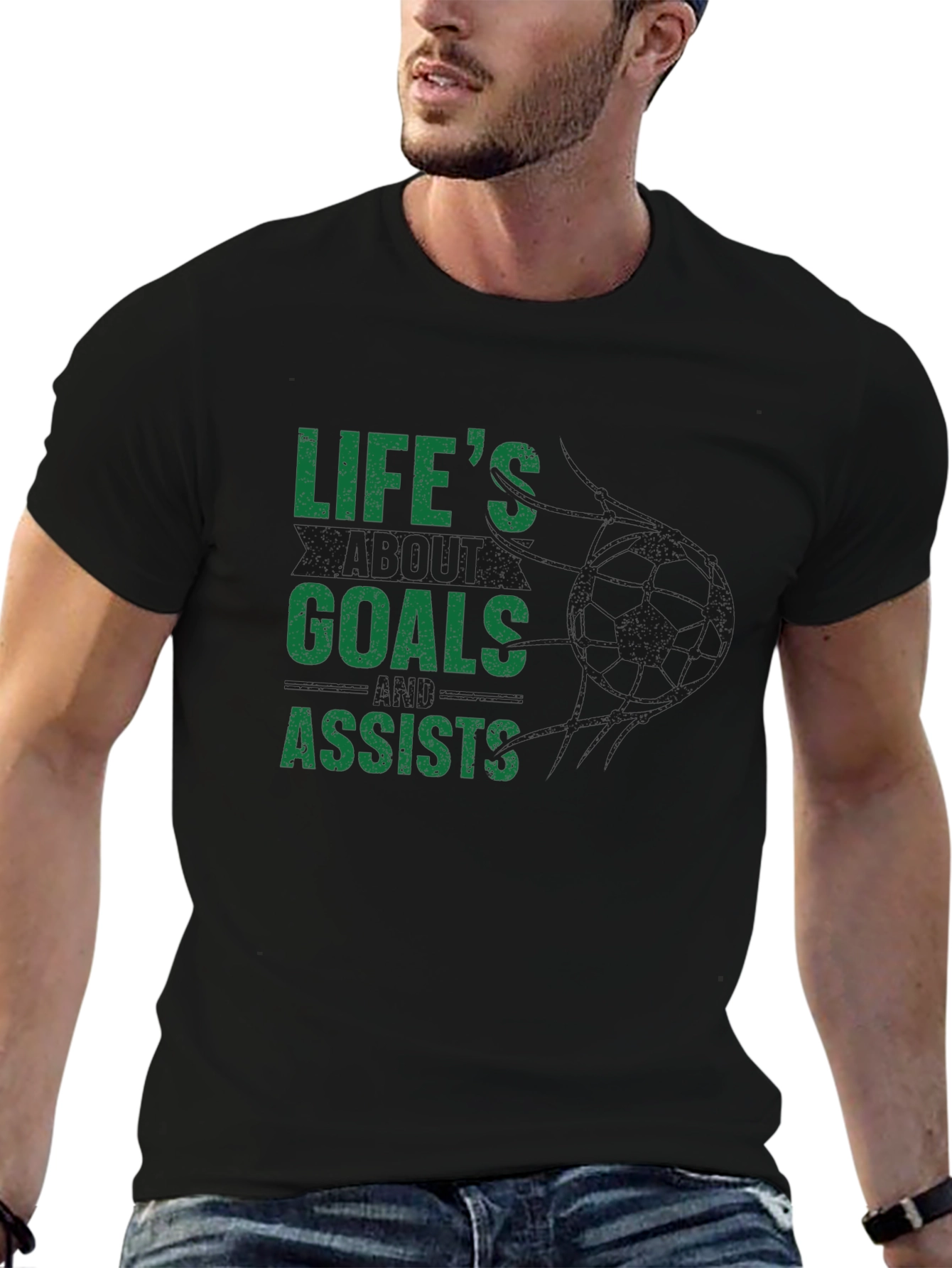 Lifes Goals and Assists Graphic T-Shirt