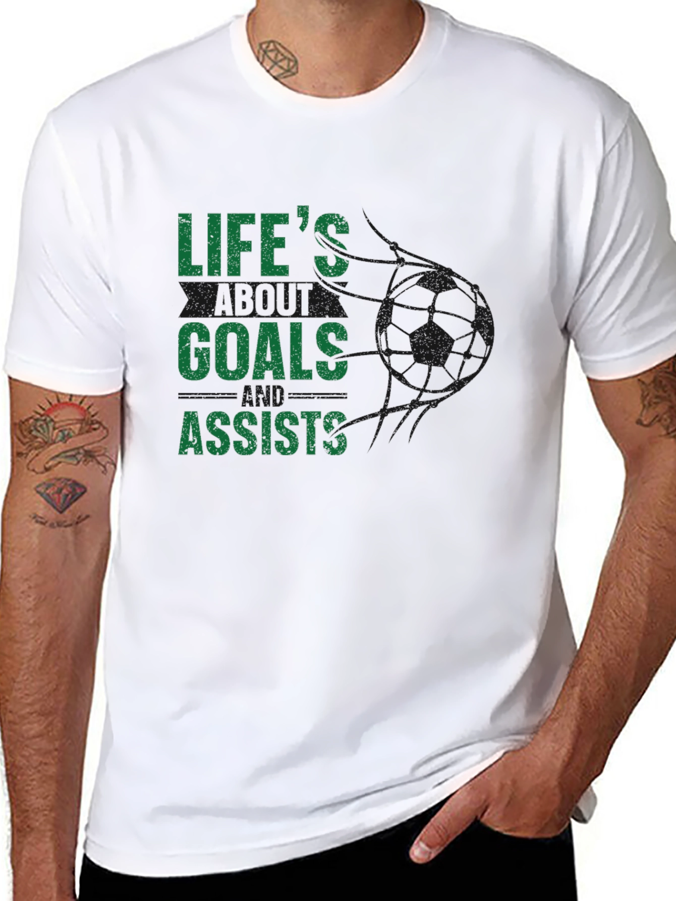 Lifes Goals and Assists Graphic T-Shirt
