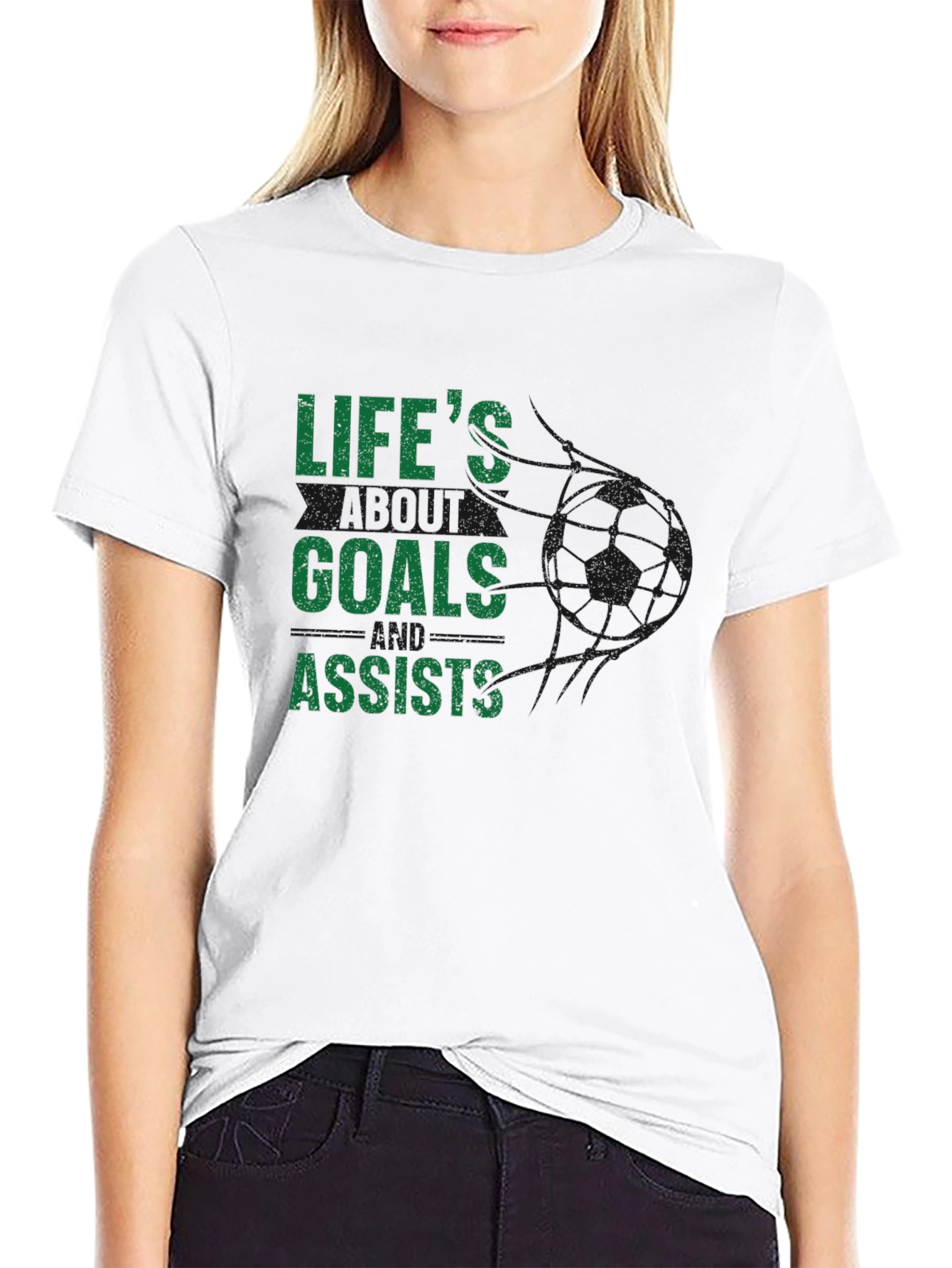 Lifes Goals and Assists Graphic T-Shirt