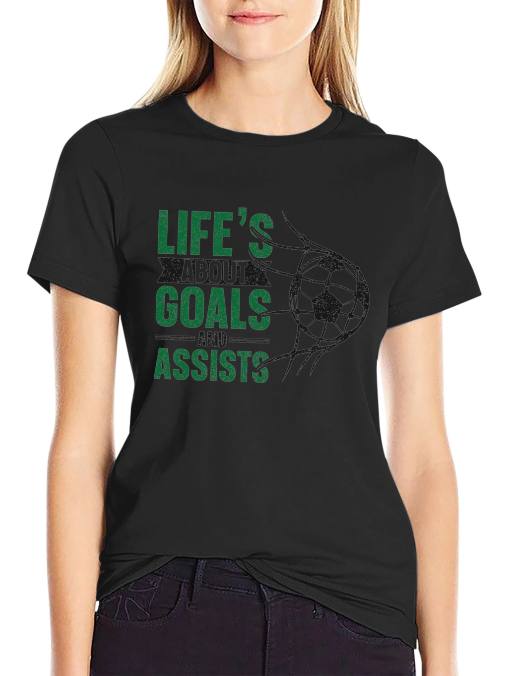 Lifes Goals and Assists Graphic T-Shirt