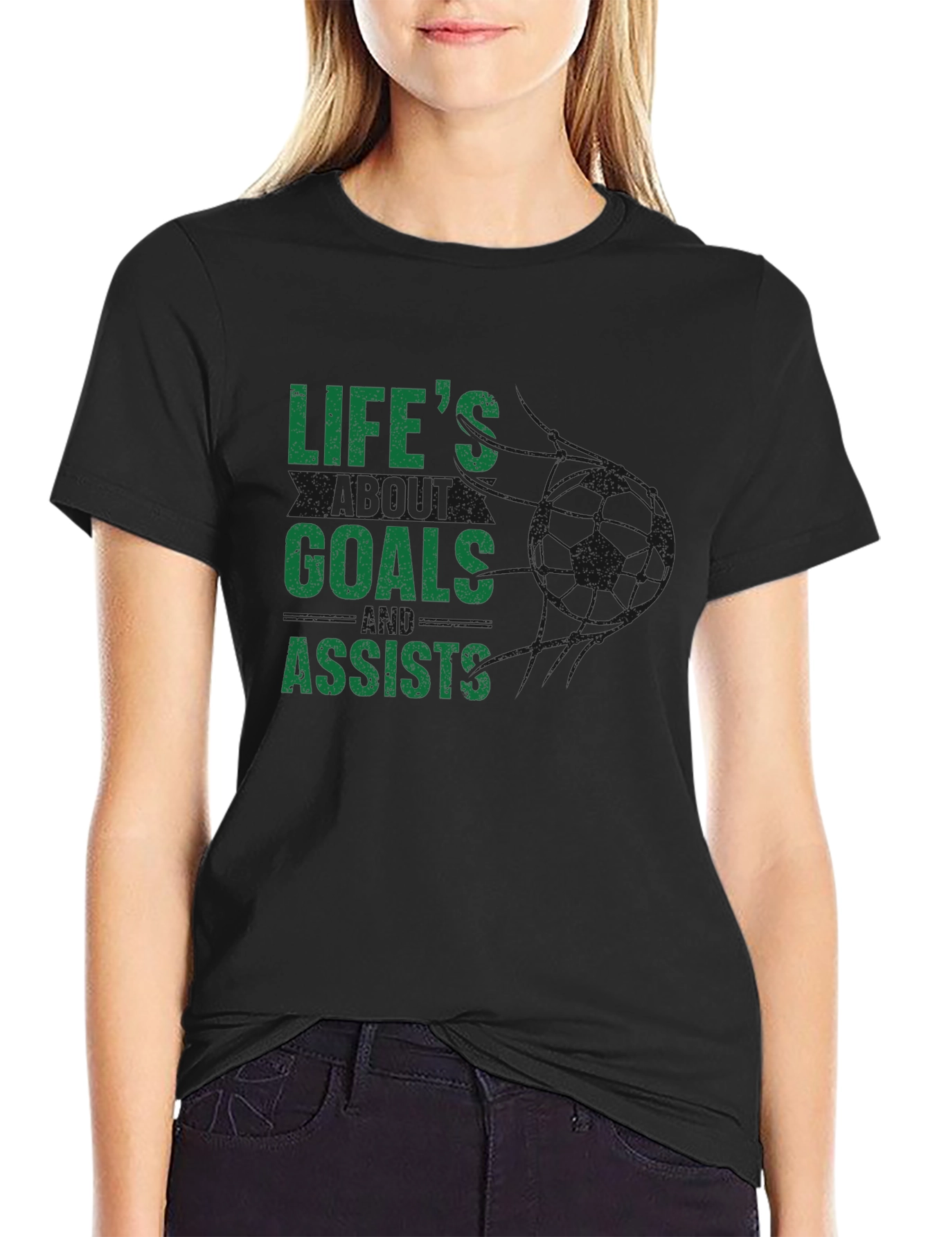 Lifes Goals and Assists Graphic T-Shirt