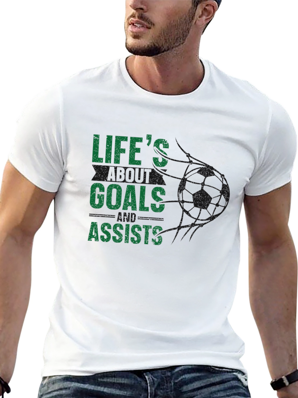 Lifes Goals and Assists Graphic T-Shirt