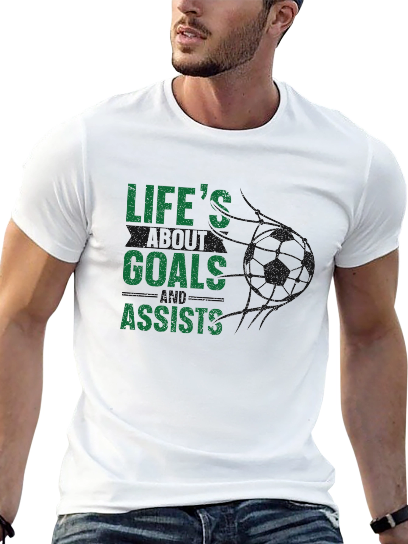 Lifes Goals and Assists Graphic T-Shirt
