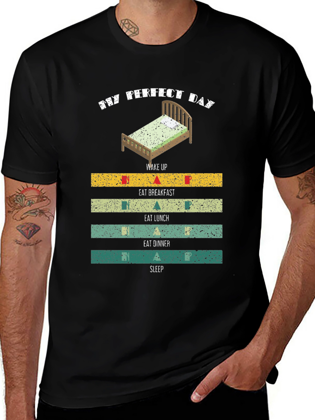 My Perfect Day T-Shirt: Sleep Eat Repeat!