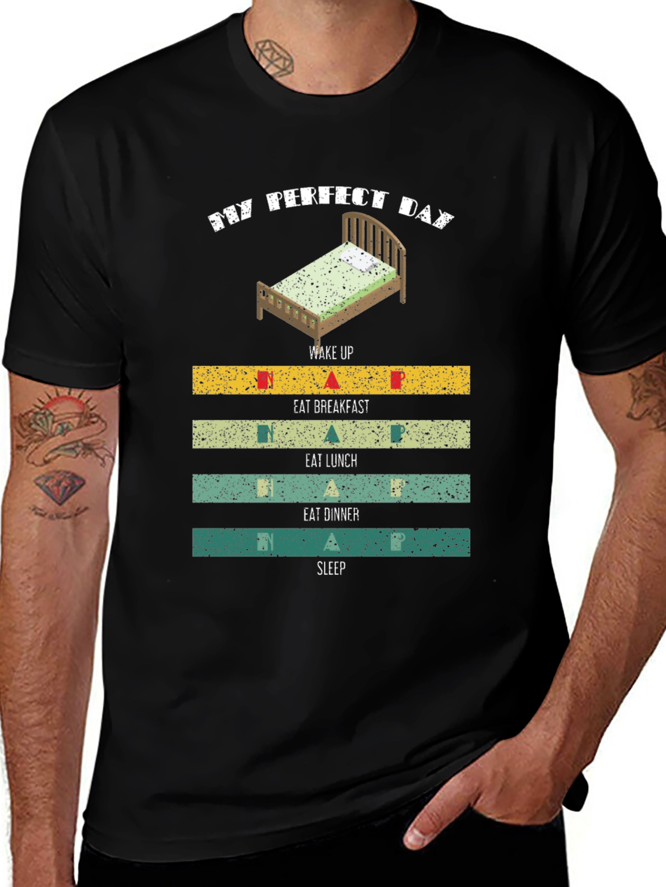My Perfect Day T-Shirt: Sleep Eat Repeat!