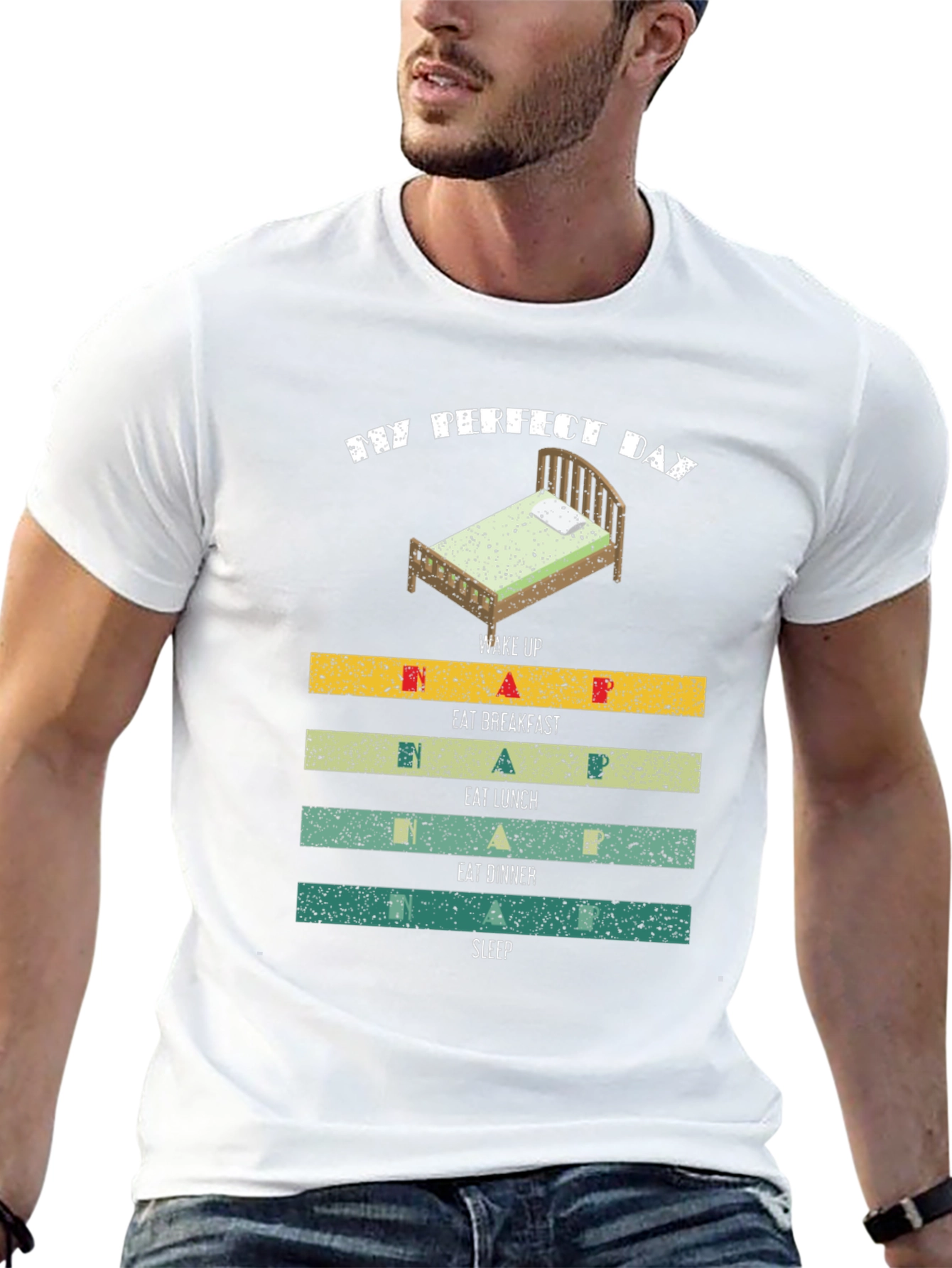 My Perfect Day T-Shirt: Sleep Eat Repeat!