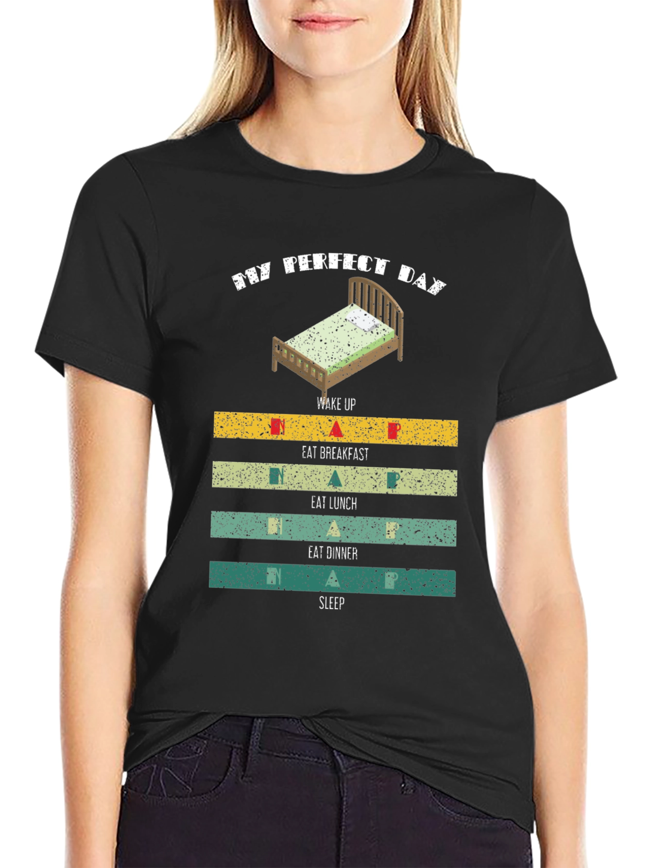 My Perfect Day T-Shirt: Sleep Eat Repeat!