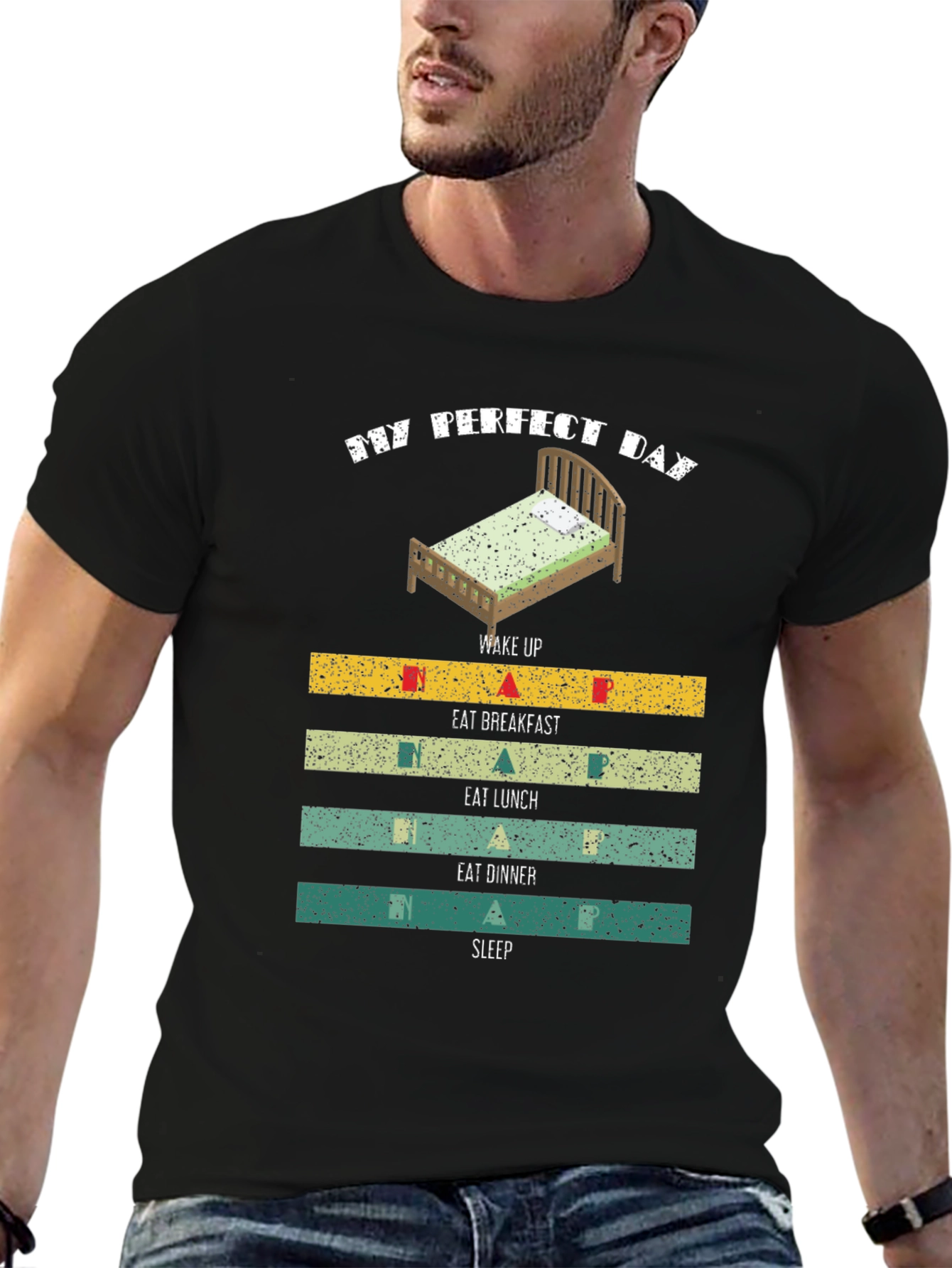 My Perfect Day T-Shirt: Sleep Eat Repeat!