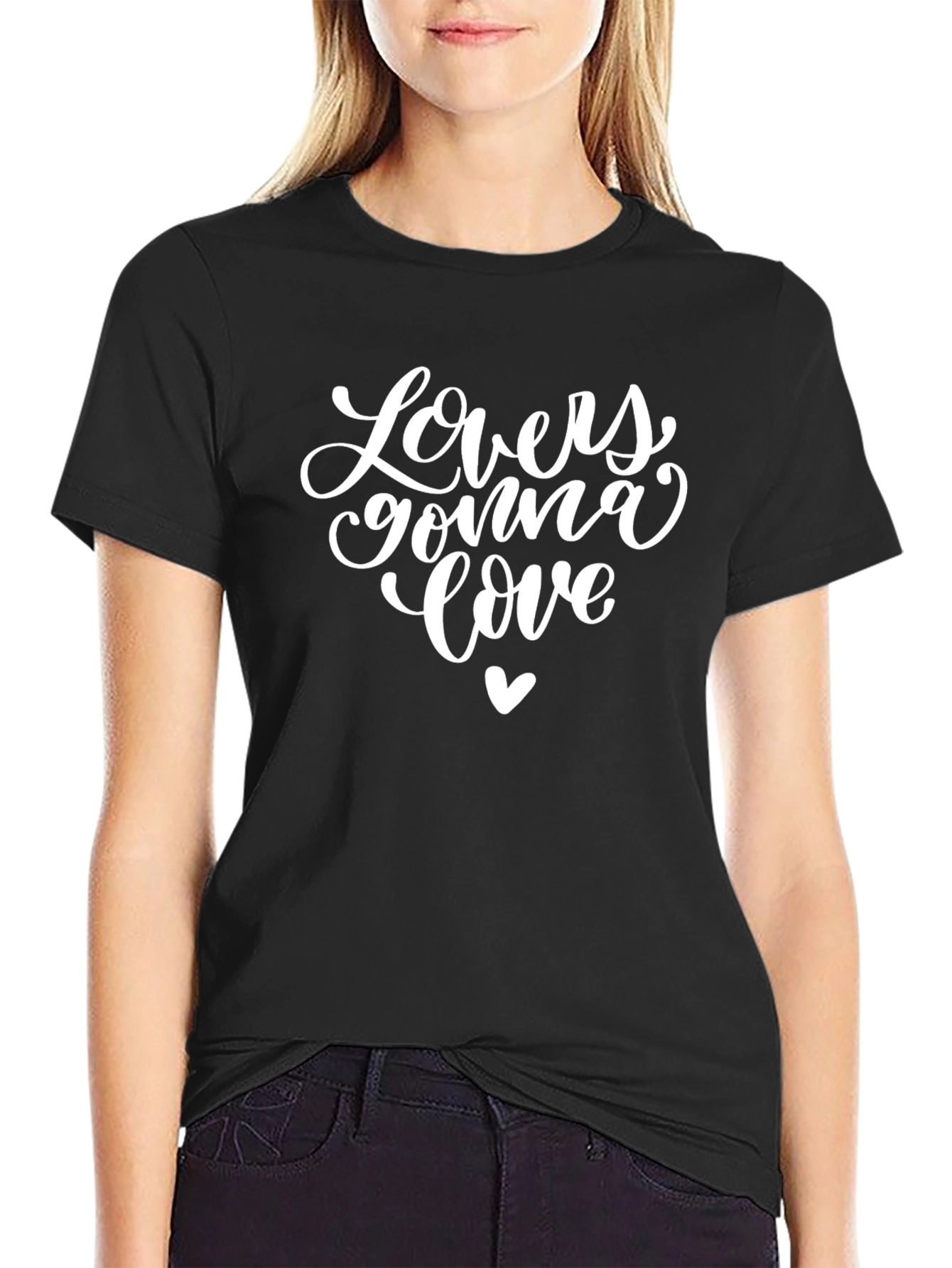Lovers Gonna Love Graphic Tee - Black