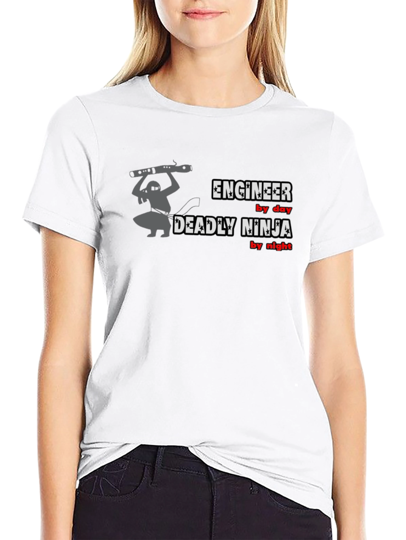 Engineer by Day Deadly Ninja by Night T-Shirt
