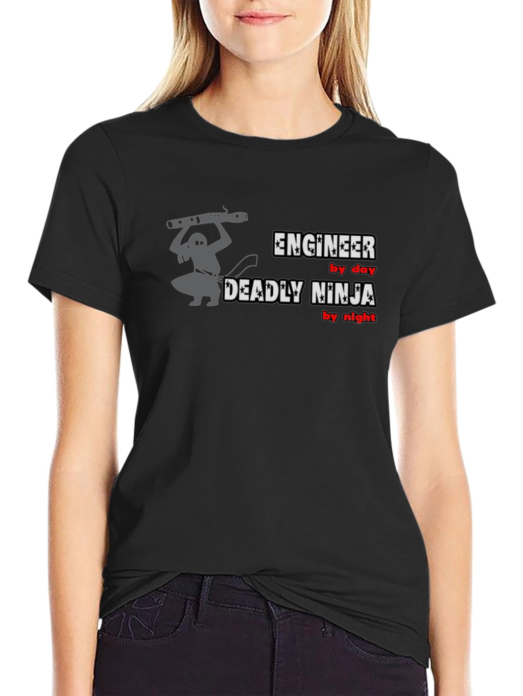 Engineer by Day Deadly Ninja by Night T-Shirt