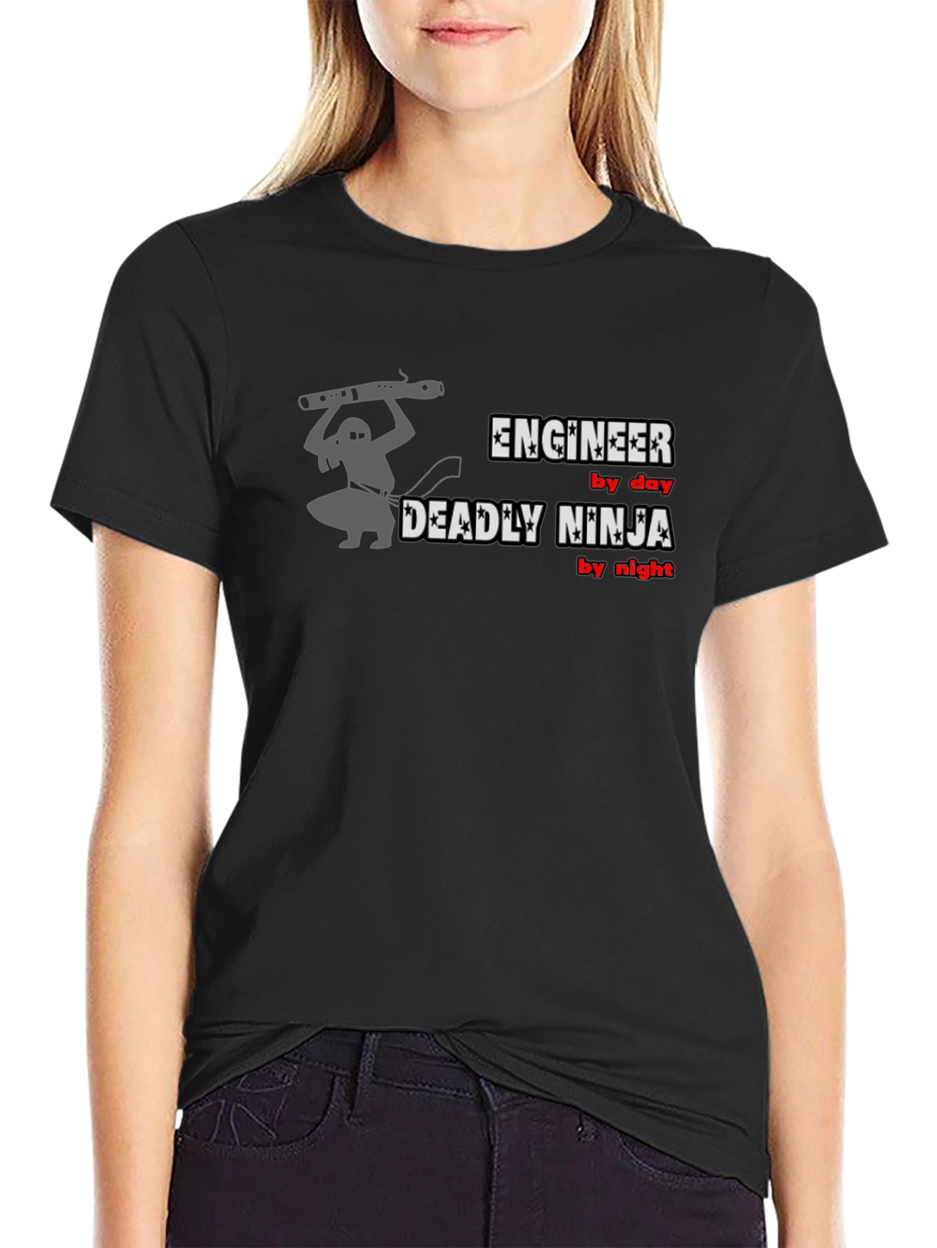 Engineer by Day Deadly Ninja by Night T-Shirt