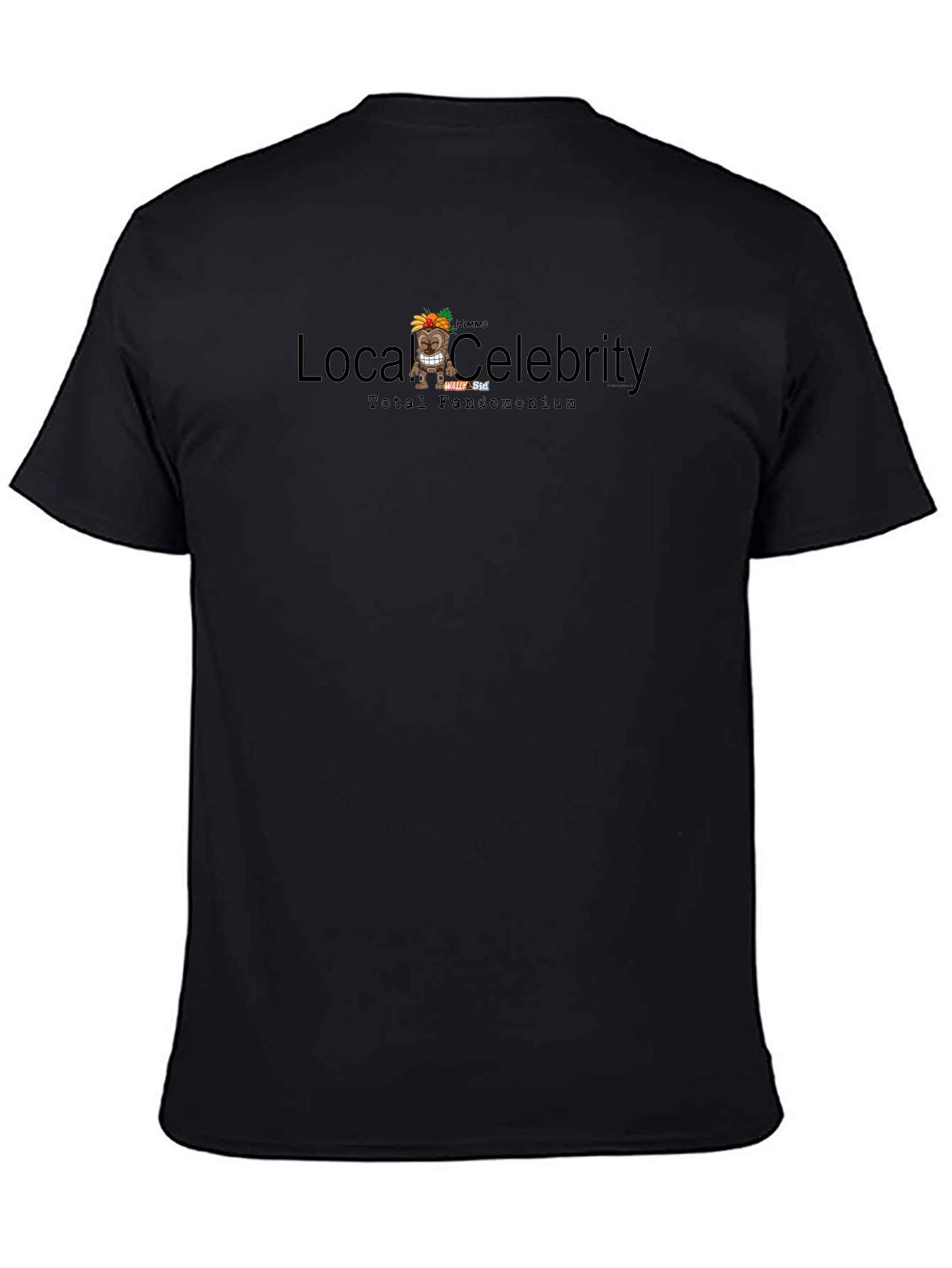 Local Celebrity Mens Black Graphic Tee