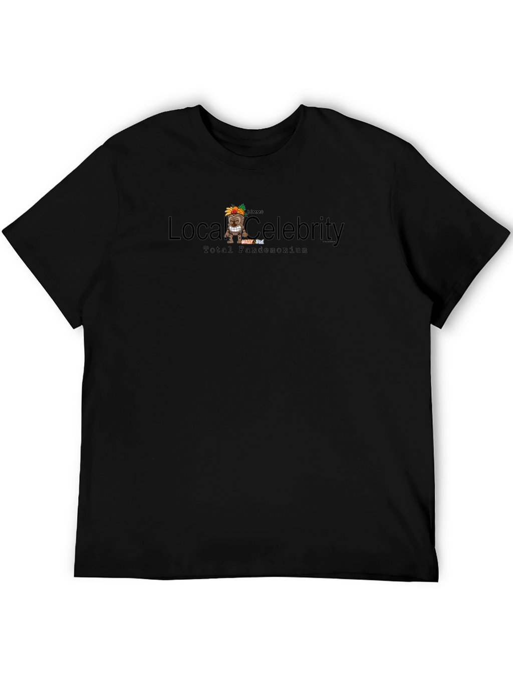 Local Celebrity Mens Black Graphic Tee