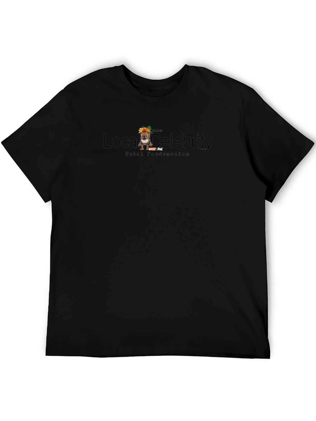 Local Celebrity Mens Black Graphic Tee