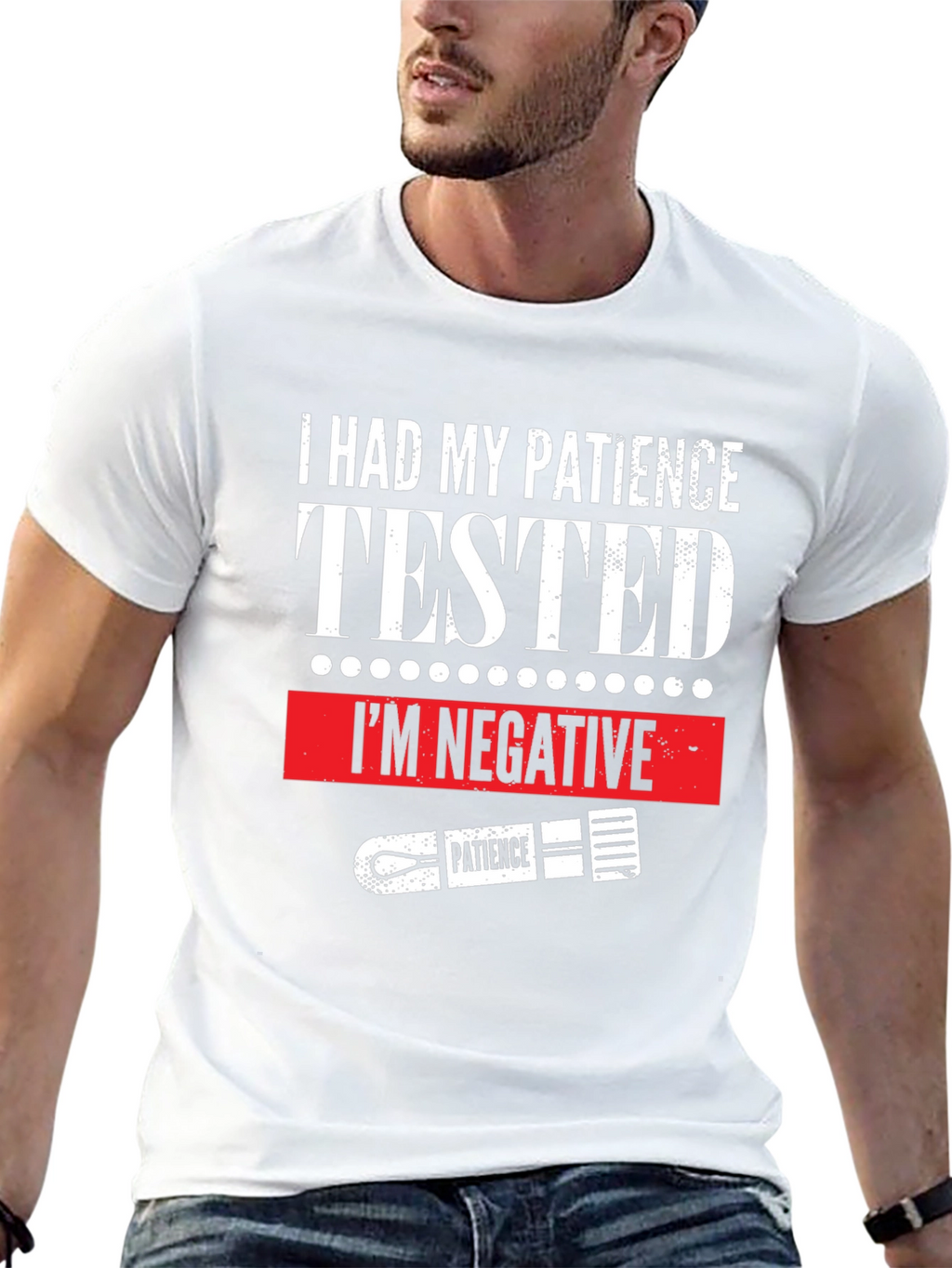 I Had My Patience Tested Funny Graphic T-Shirt