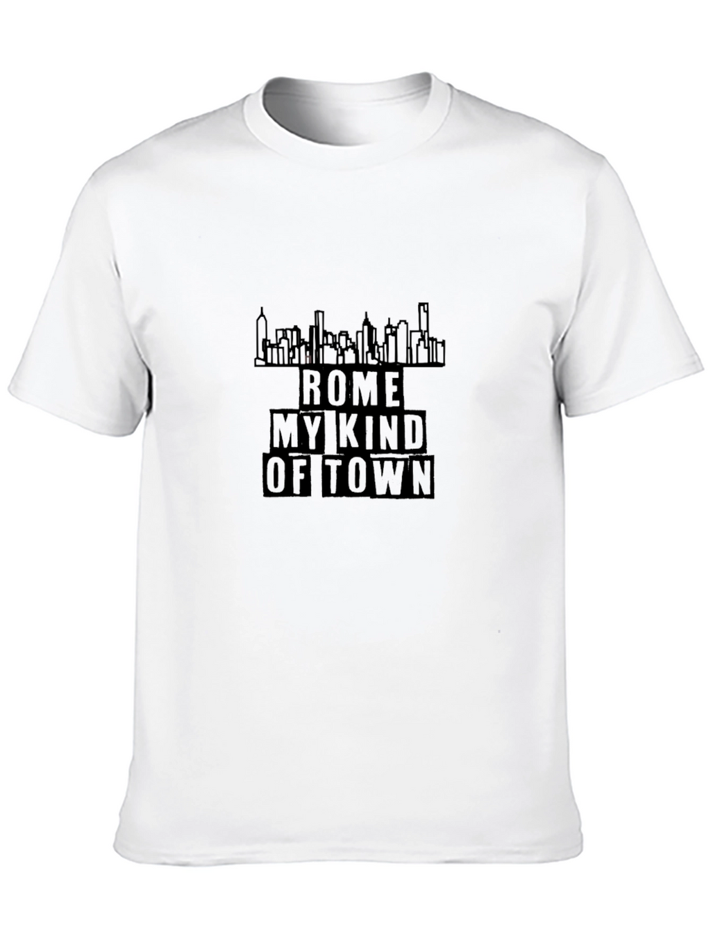 Rome My Kind of Town Black T-Shirt