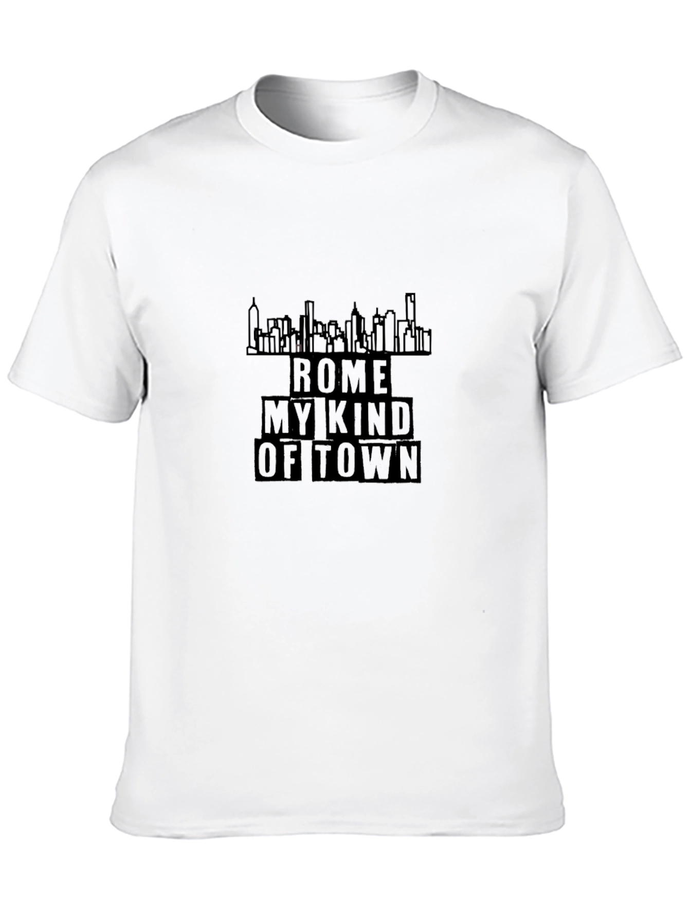 Rome My Kind of Town Black T-Shirt