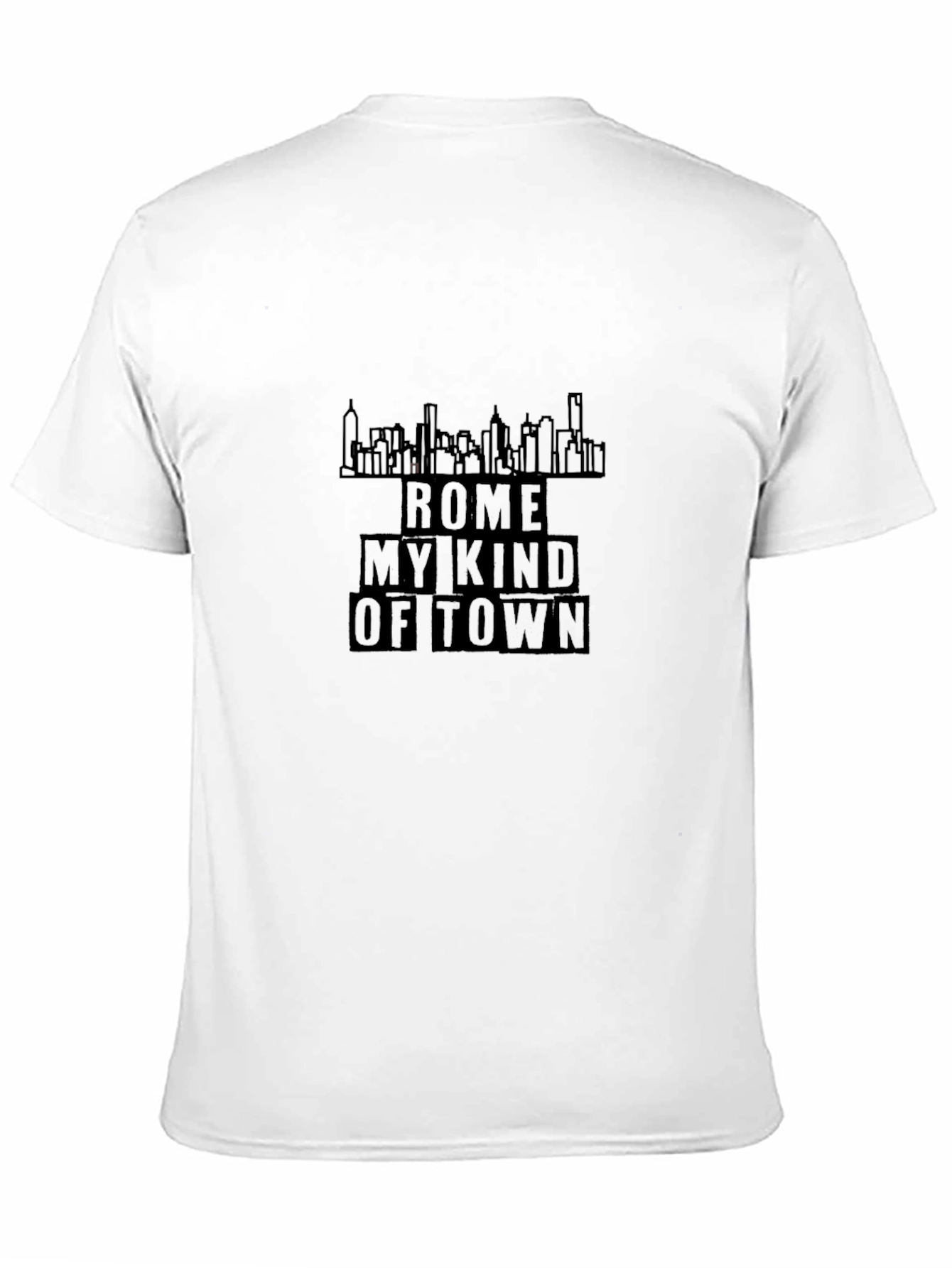 Rome My Kind of Town Black T-Shirt