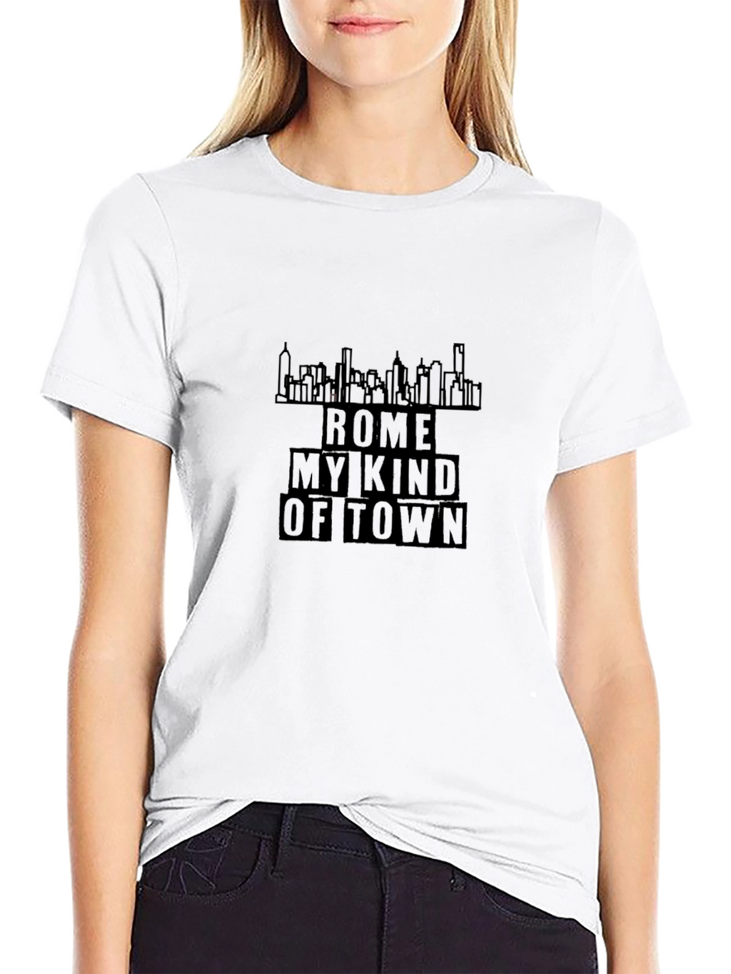 Rome My Kind of Town Black T-Shirt