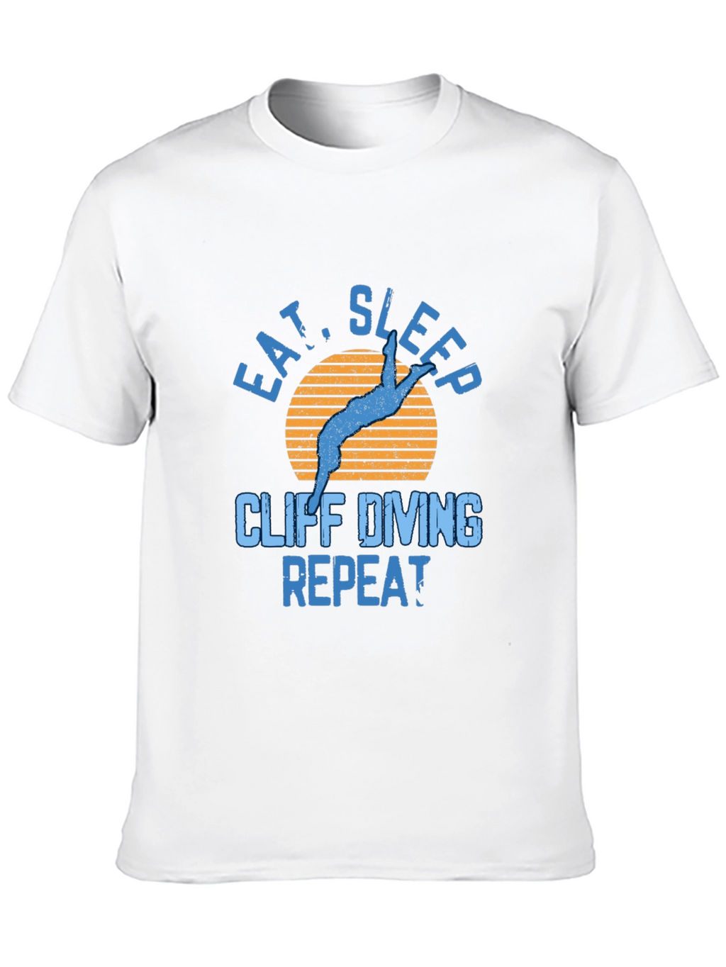 Cliff Diving T-Shirt - Eat Sleep Repeat