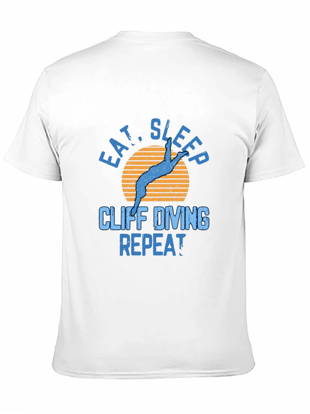 Cliff Diving T-Shirt - Eat Sleep Repeat