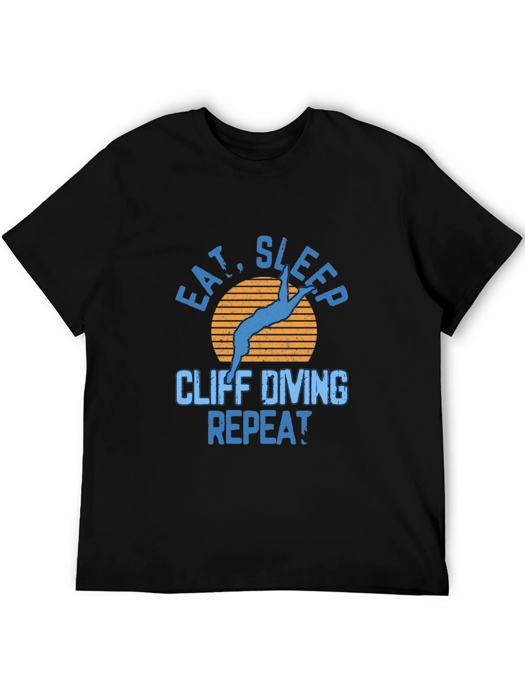 Cliff Diving T-Shirt - Eat Sleep Repeat