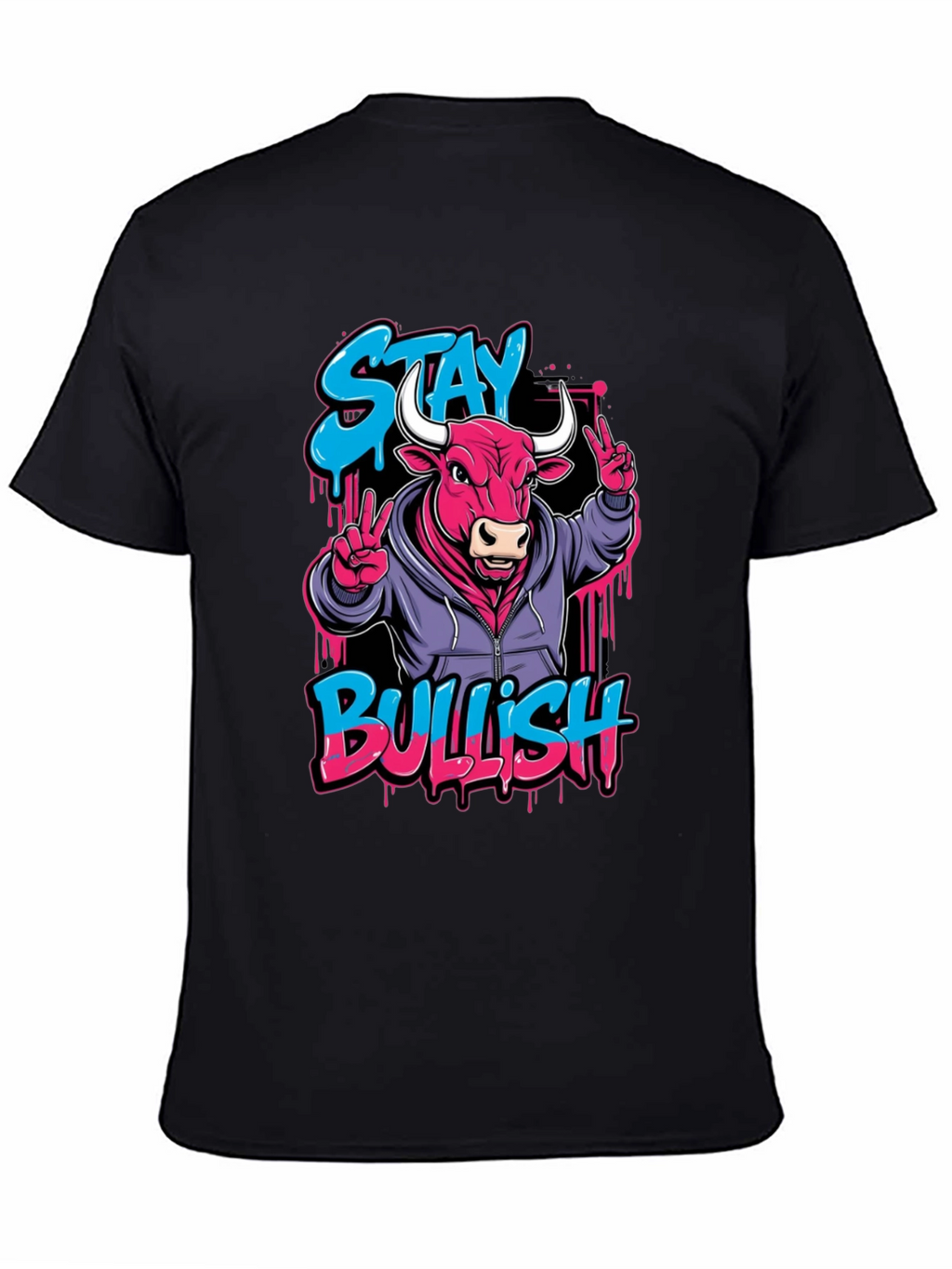 Stay Bullish Graphic Tee - Trendy Streetwear Style