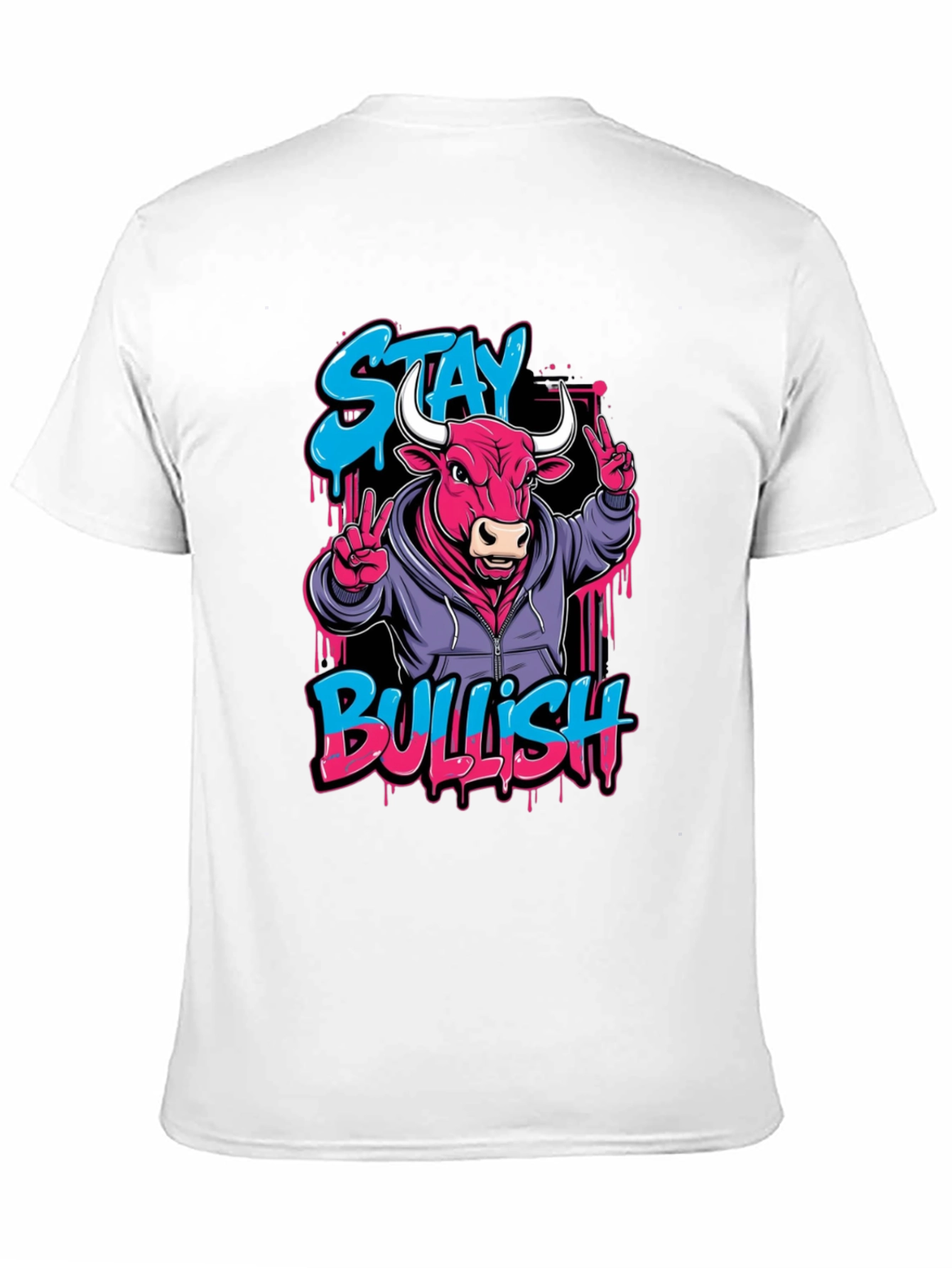 Stay Bullish Graphic Tee - Trendy Streetwear Style