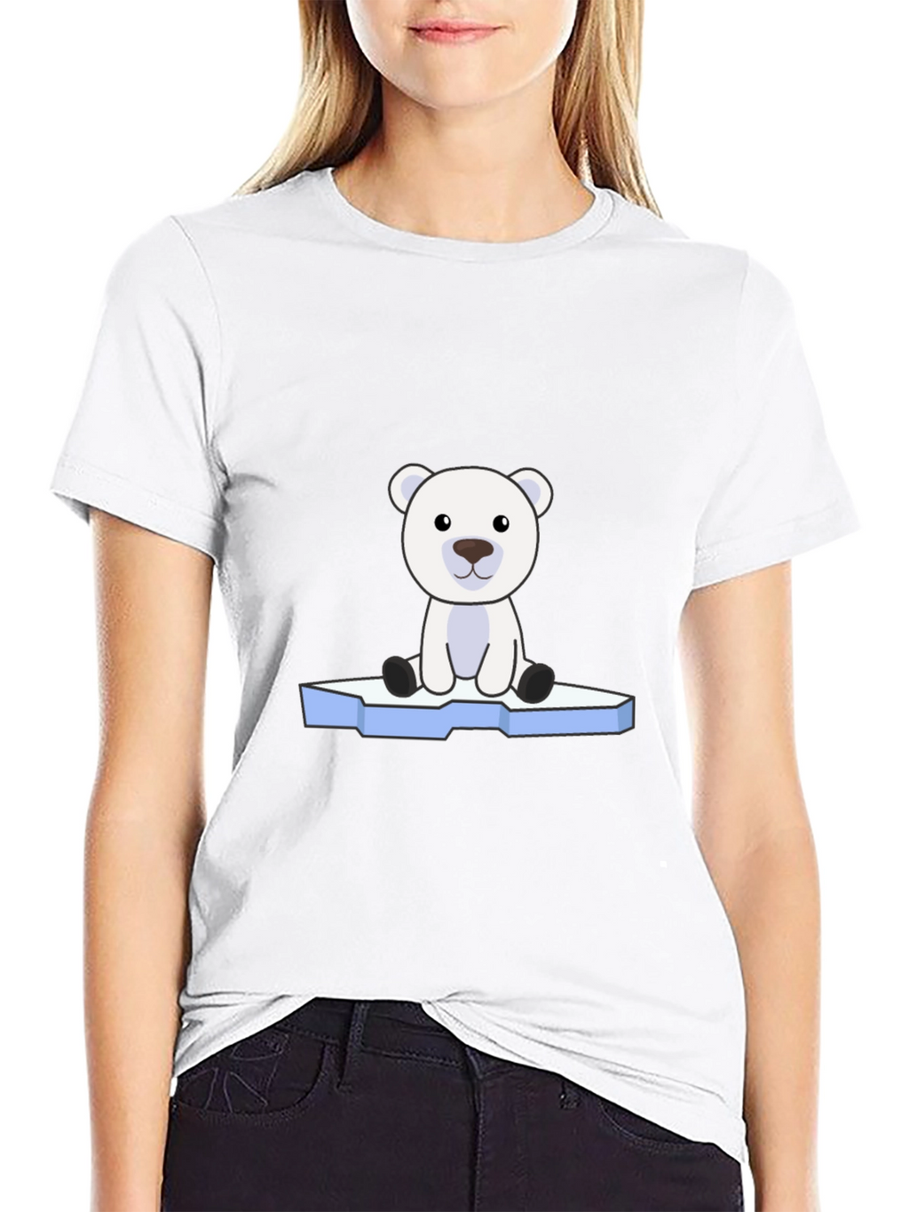Polar Bear Graphic Tee - Cute Arctic Animal Design