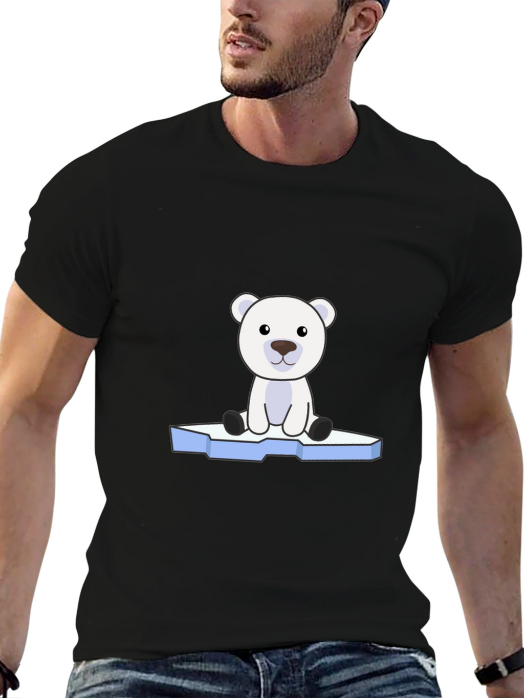 Polar Bear Graphic Tee - Cute Arctic Animal Design