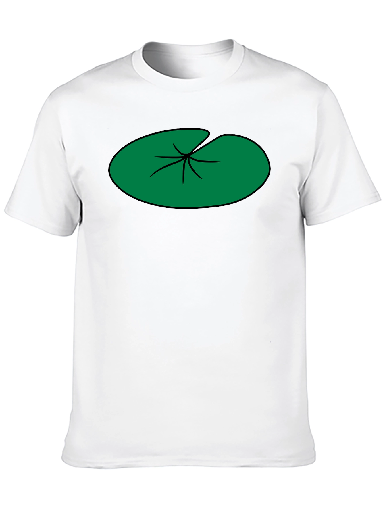 Lily Pad Graphic Black T-Shirt