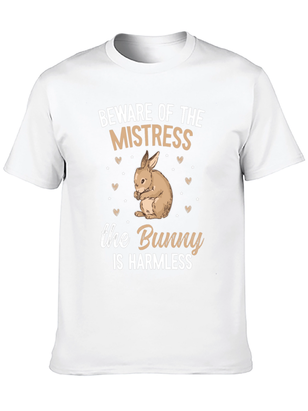 Beware Mistress Bunny Harmless Graphic T-Shirt