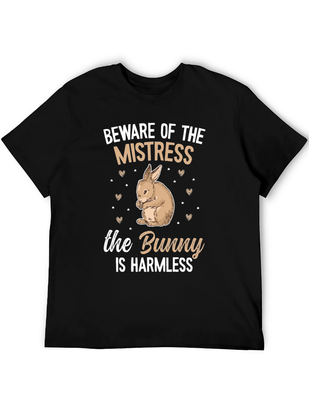 Beware Mistress Bunny Harmless Graphic T-Shirt