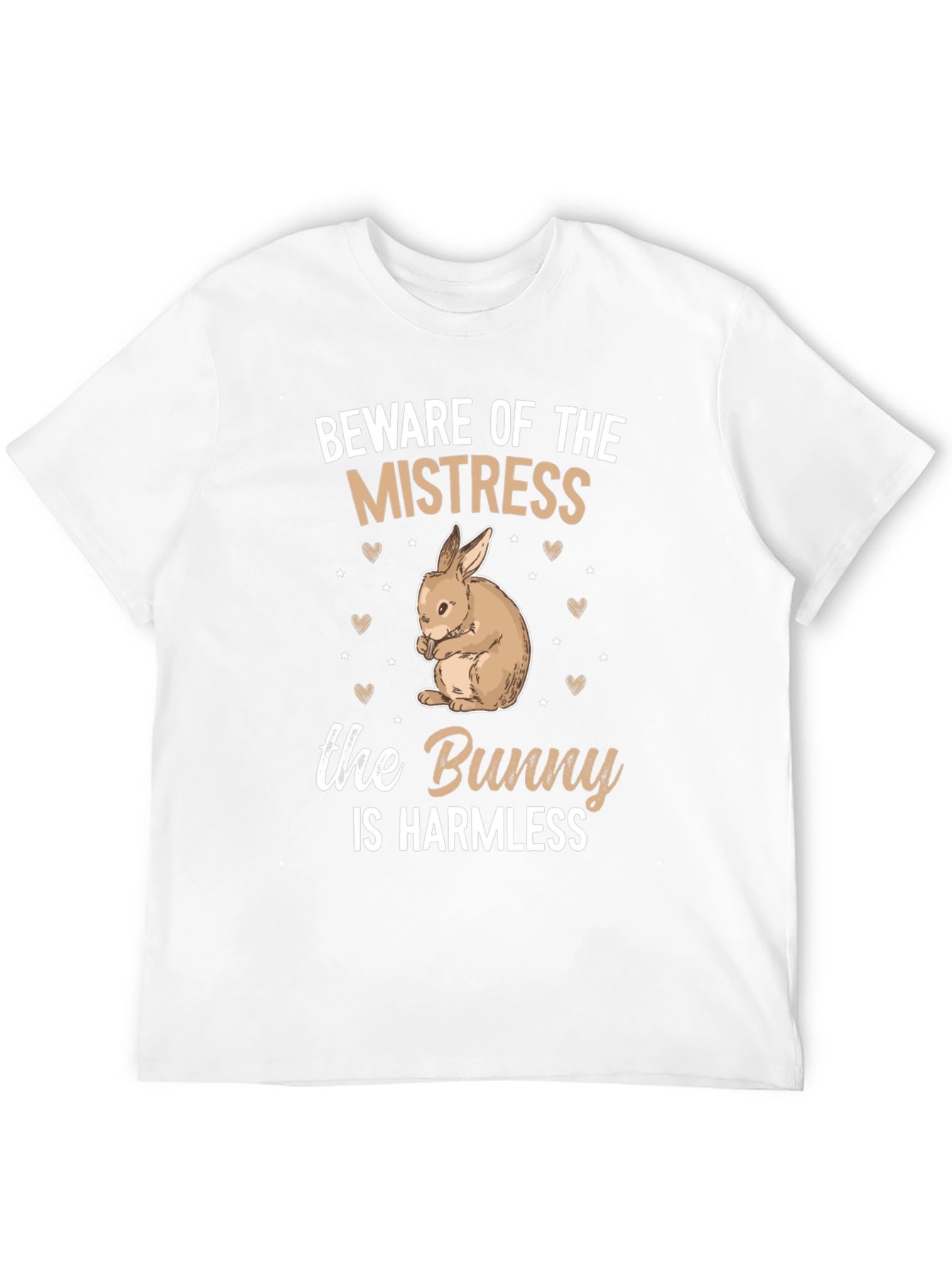 Beware Mistress Bunny Harmless Graphic T-Shirt