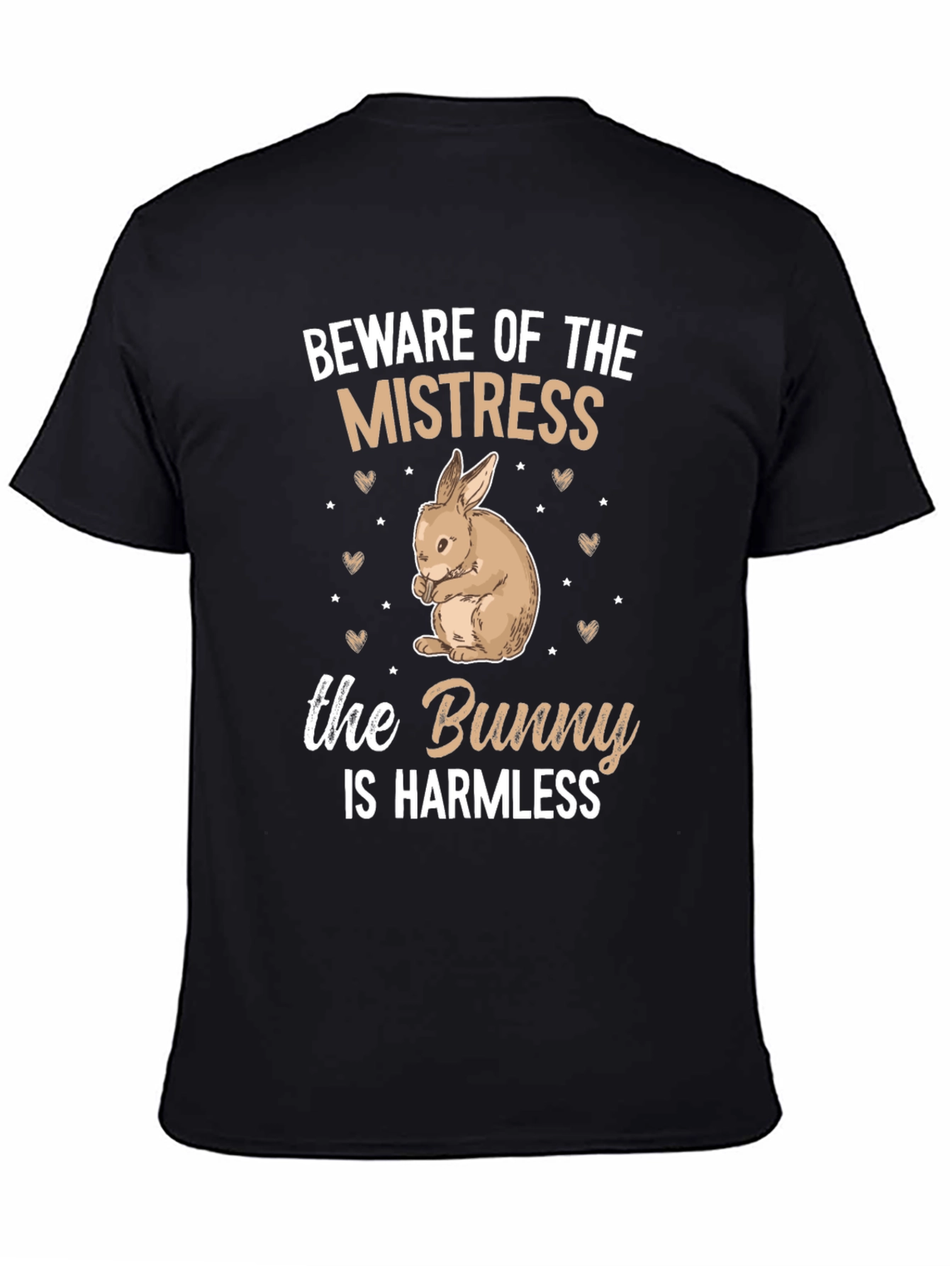 Beware Mistress Bunny Harmless Graphic T-Shirt