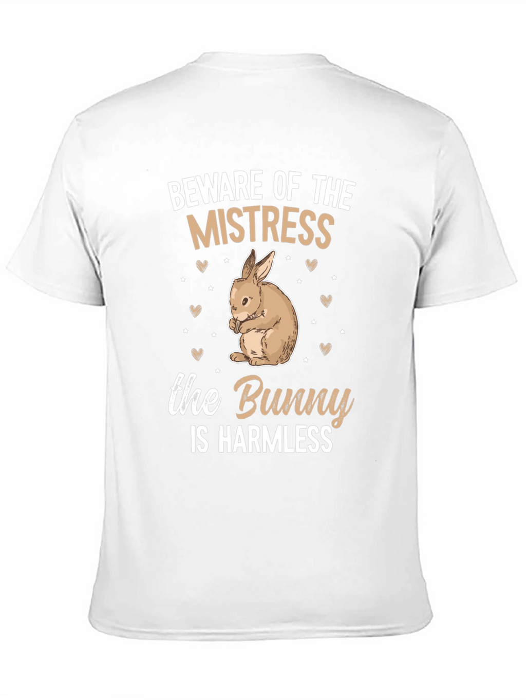 Beware Mistress Bunny Harmless Graphic T-Shirt