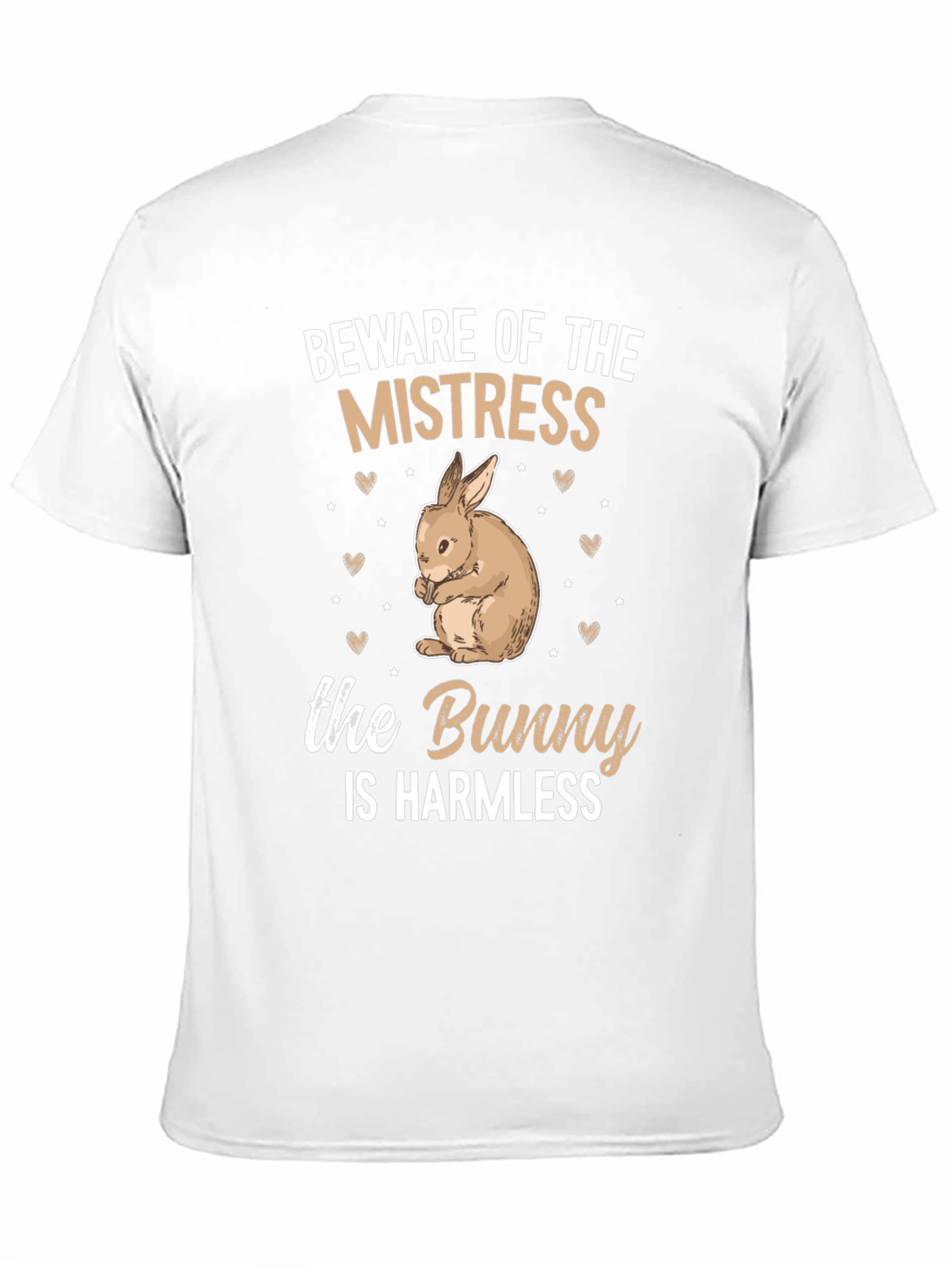 Beware Mistress Bunny Harmless Graphic T-Shirt