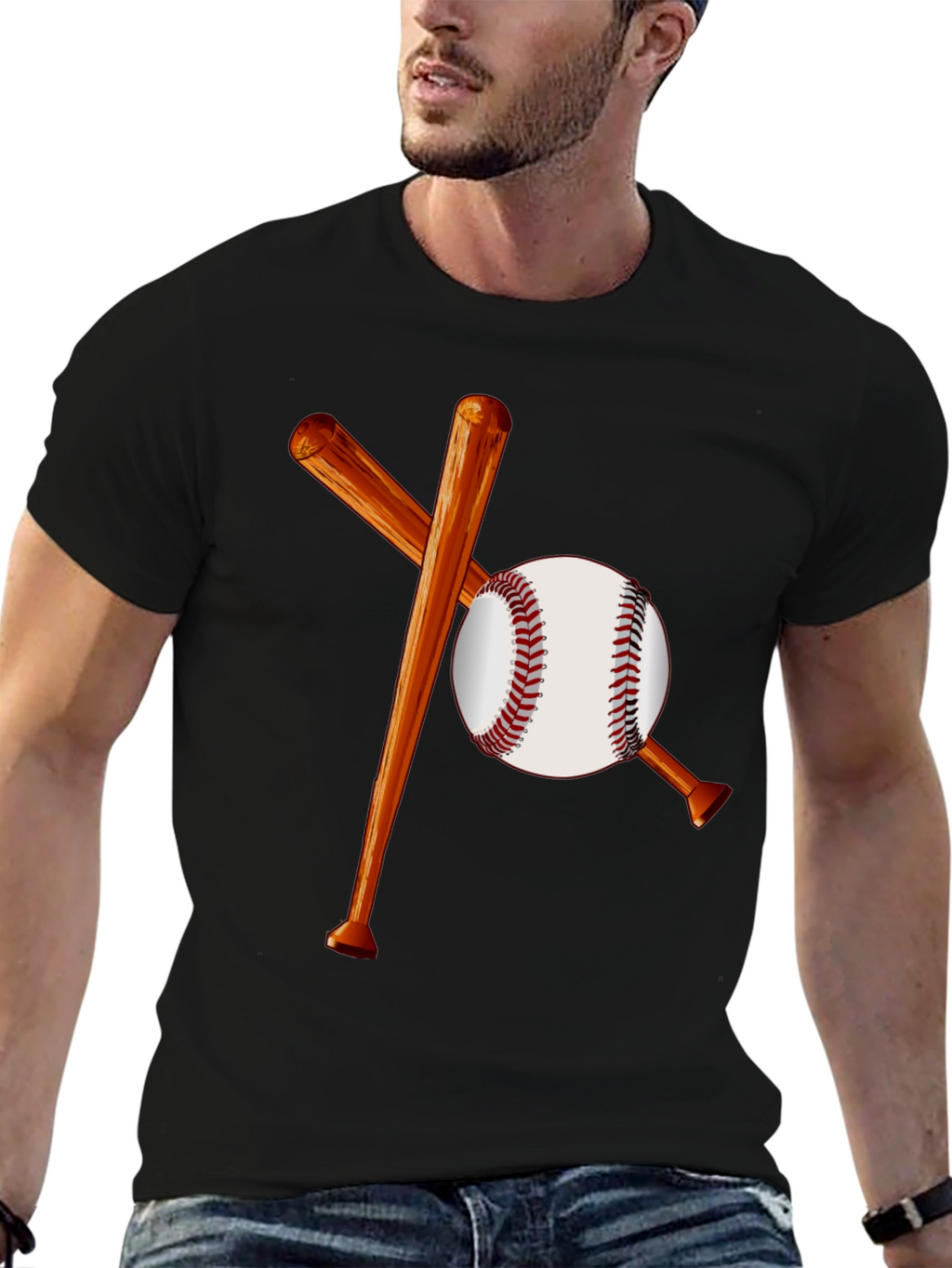 Baseball Bats and Ball Graphic Tee