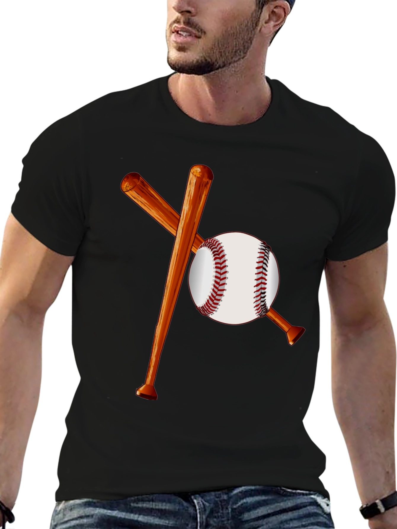 Baseball Bats and Ball Graphic Tee