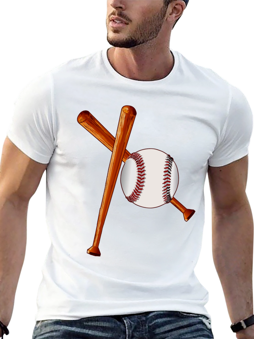 Baseball Bats and Ball Graphic Tee