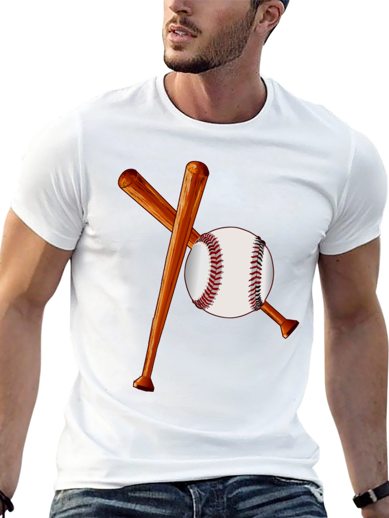 Baseball Bats and Ball Graphic Tee