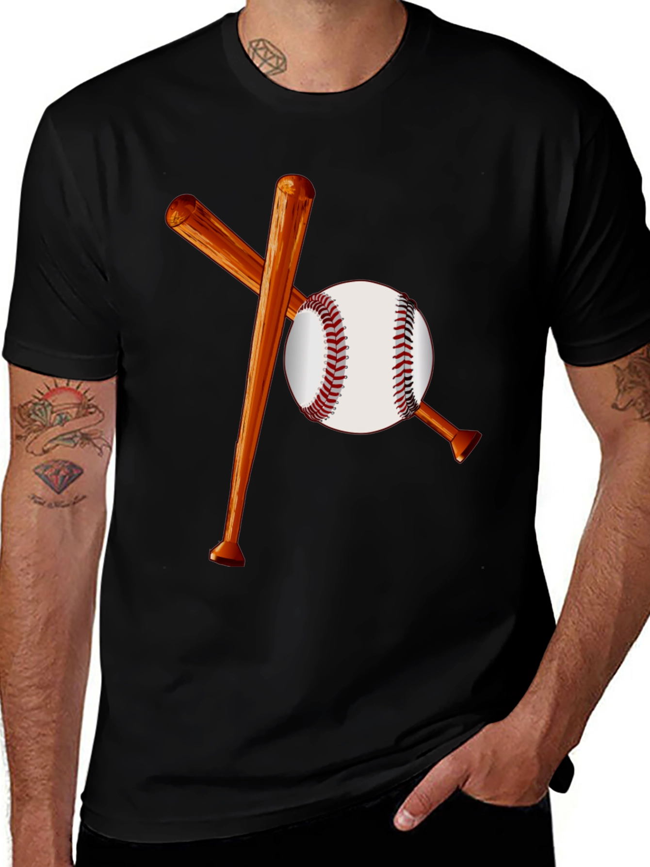 Baseball Bats and Ball Graphic Tee