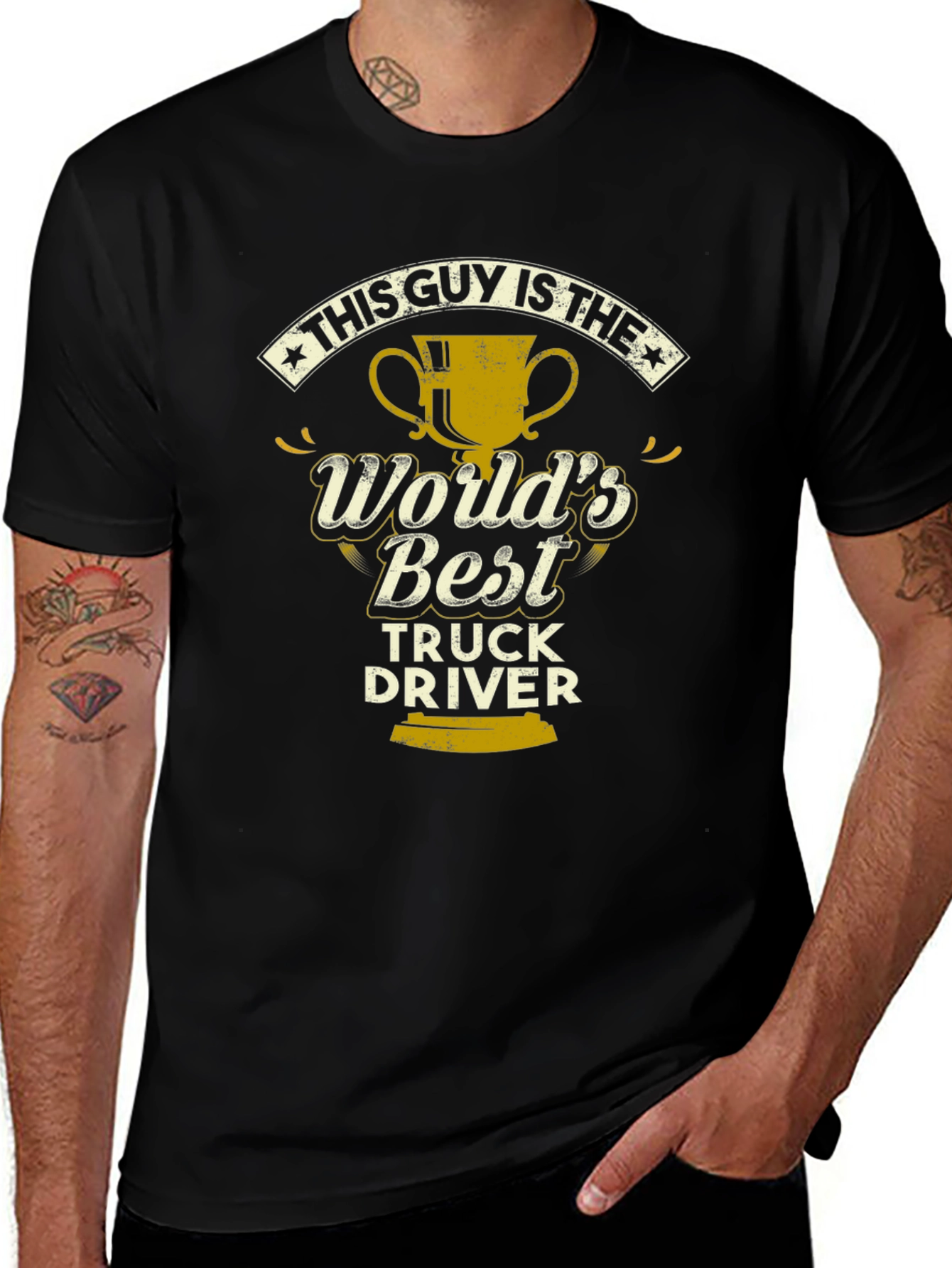 Worlds Best Truck Driver T-Shirt - Gift for Truckers