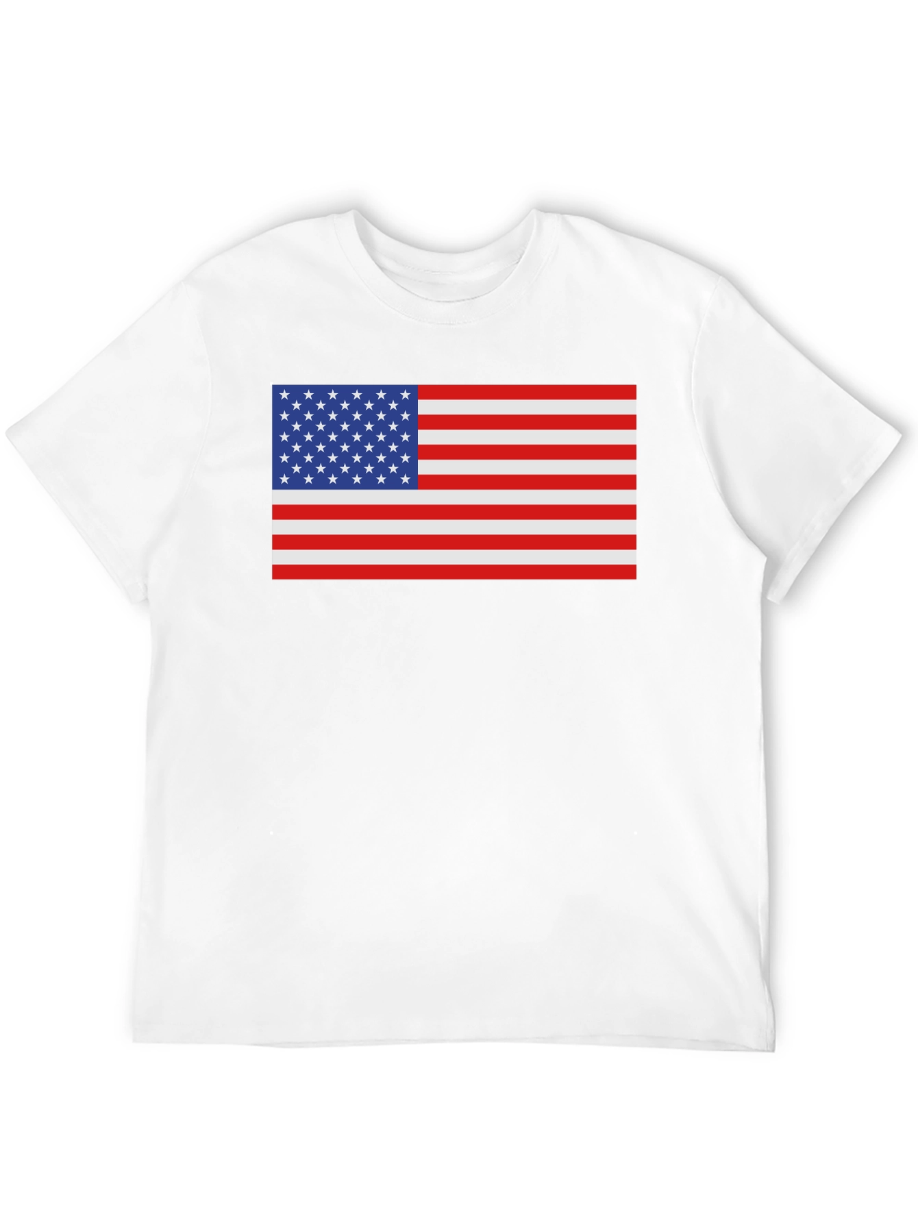 USA Flag Graphic Tee - Patriotic Style
