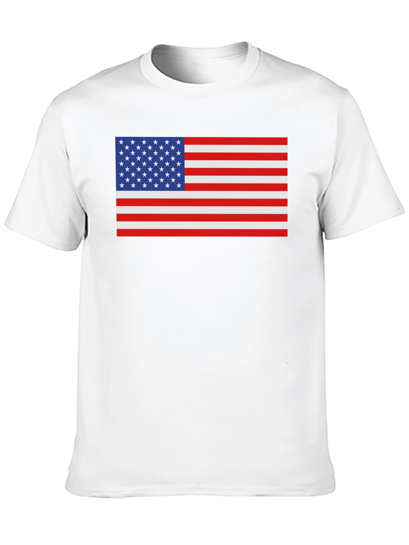 USA Flag Graphic Tee - Patriotic Style