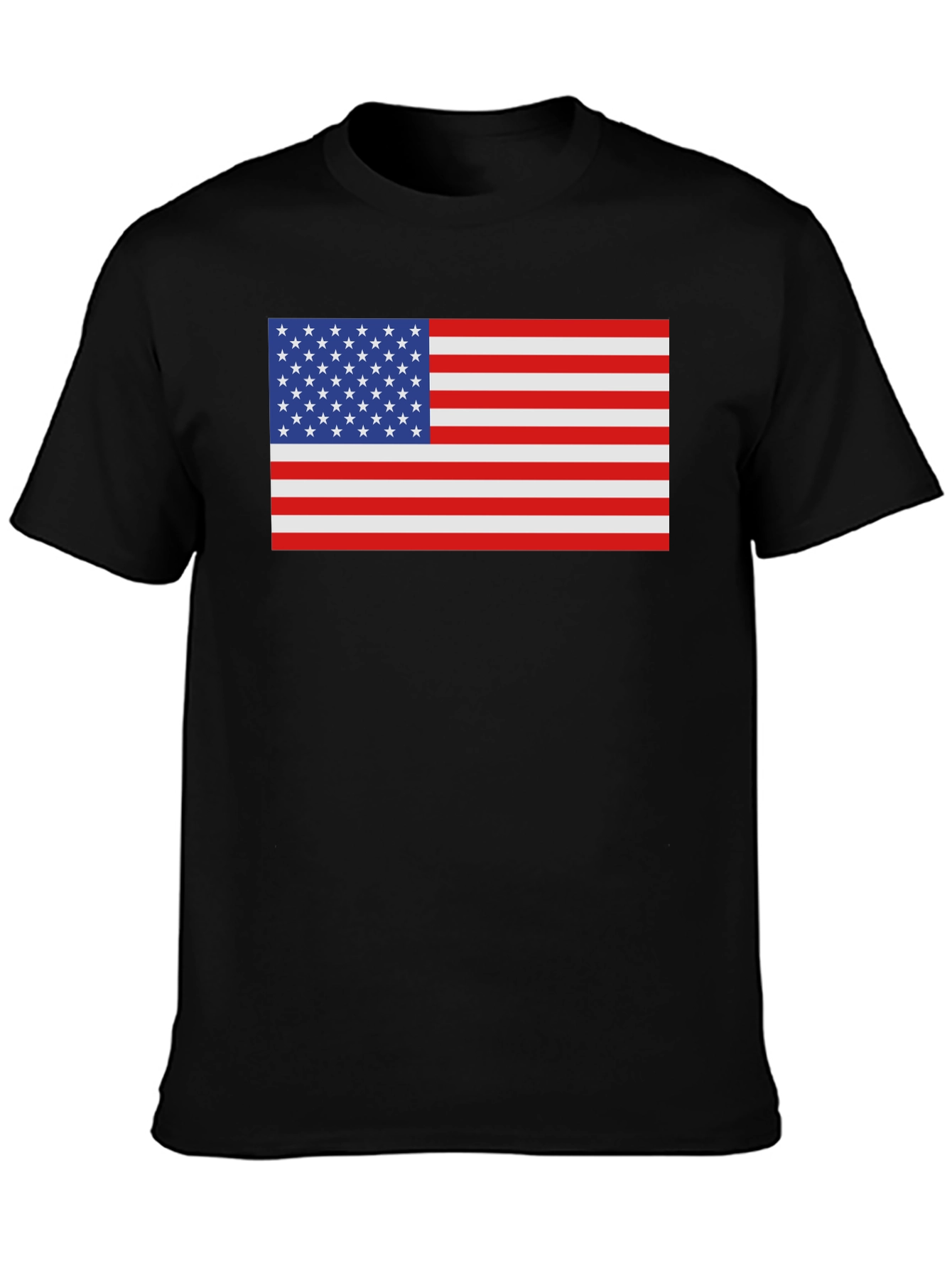 USA Flag Graphic Tee - Patriotic Style