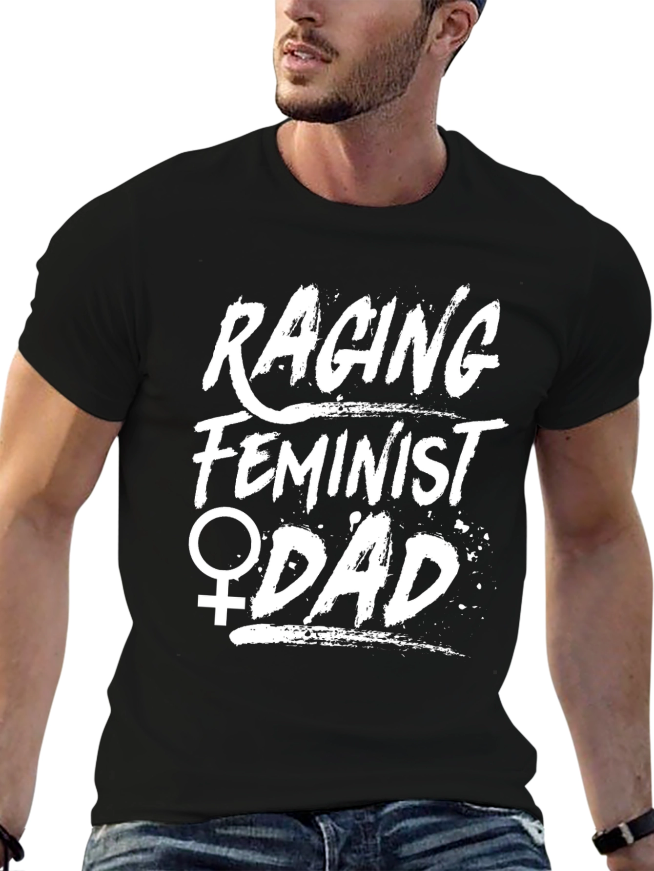 Raging Feminist Dad Graphic T-Shirt