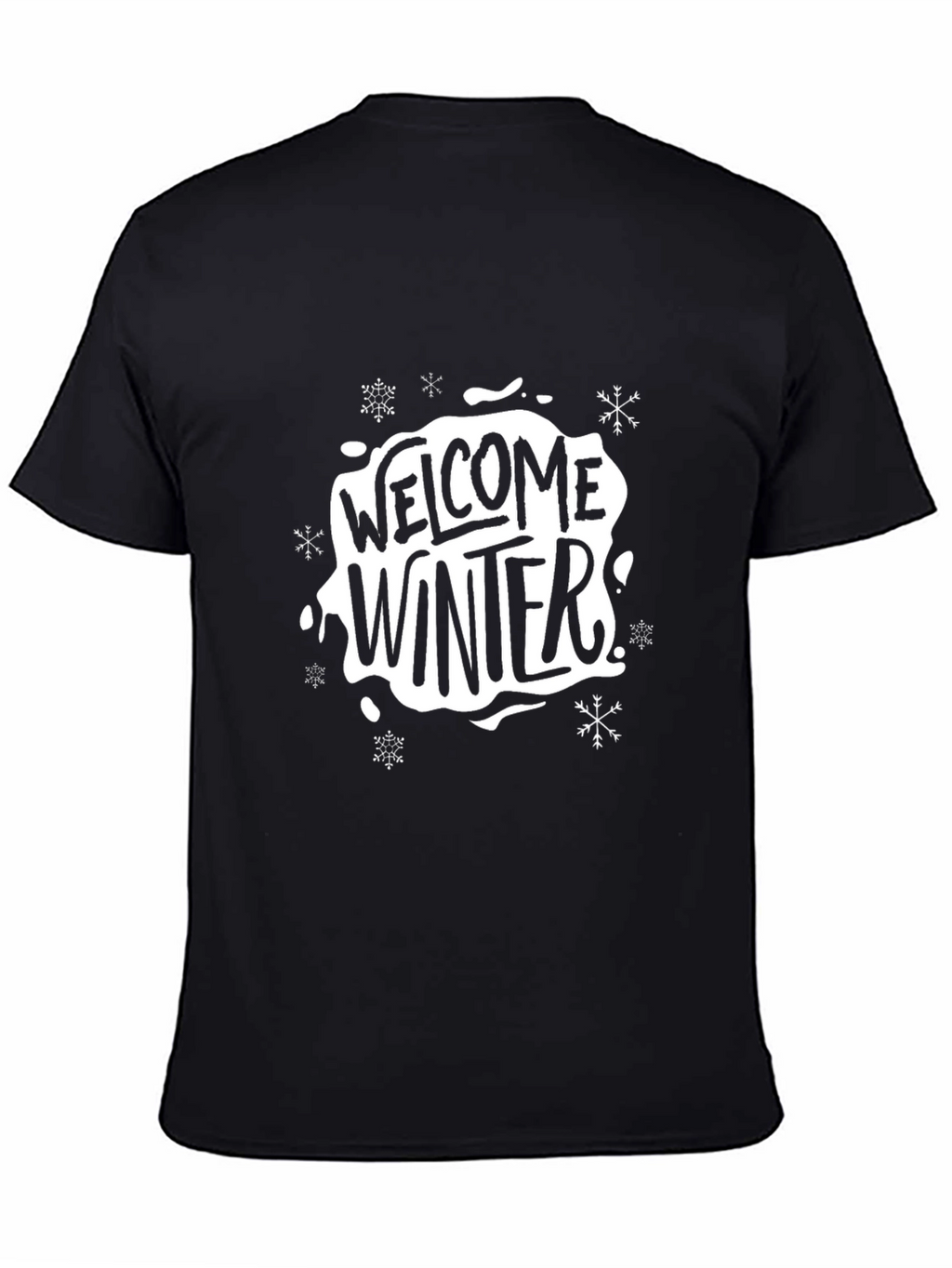 Welcome Winter Black Graphic Tee